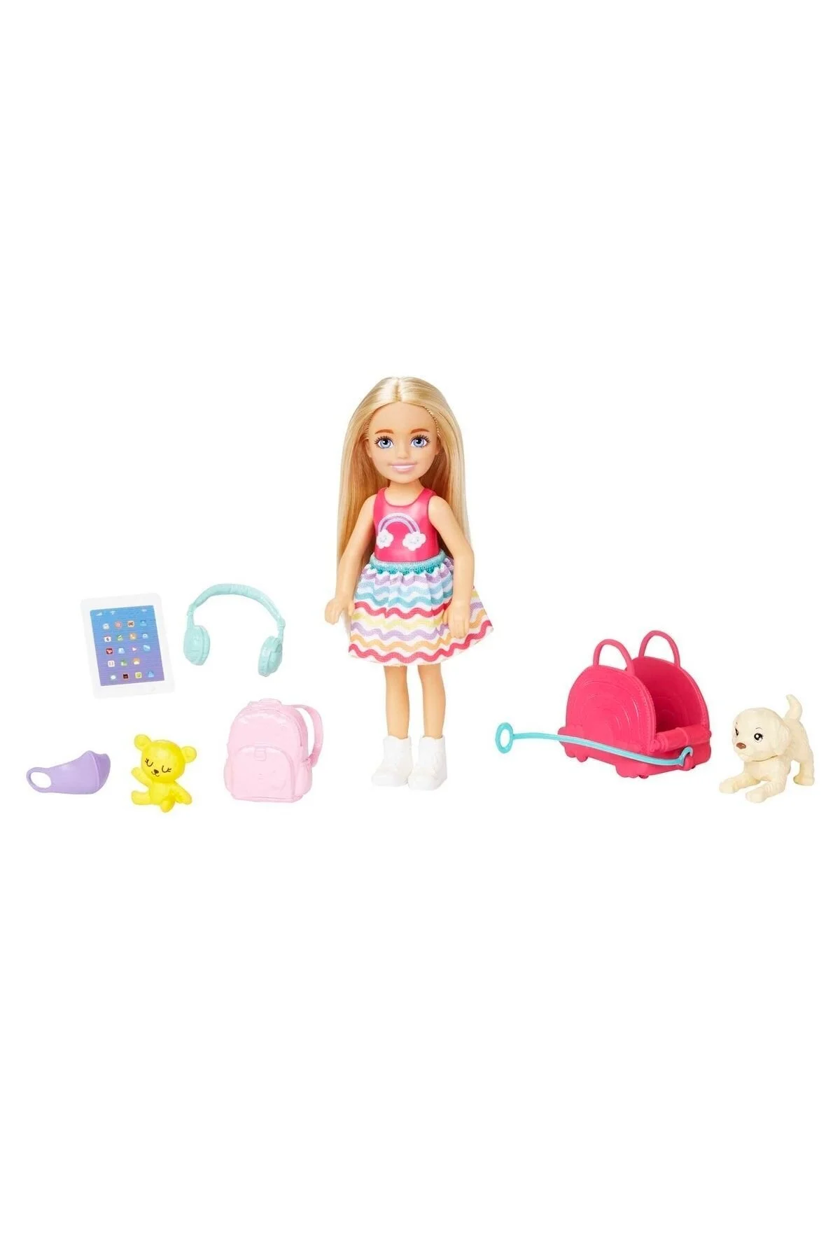 عروسک های اسباب بازی و لوازم جانبی CHELSEA TRAVEL ست مسافرتی توله سگ HJY17 از ترکیه Barbie