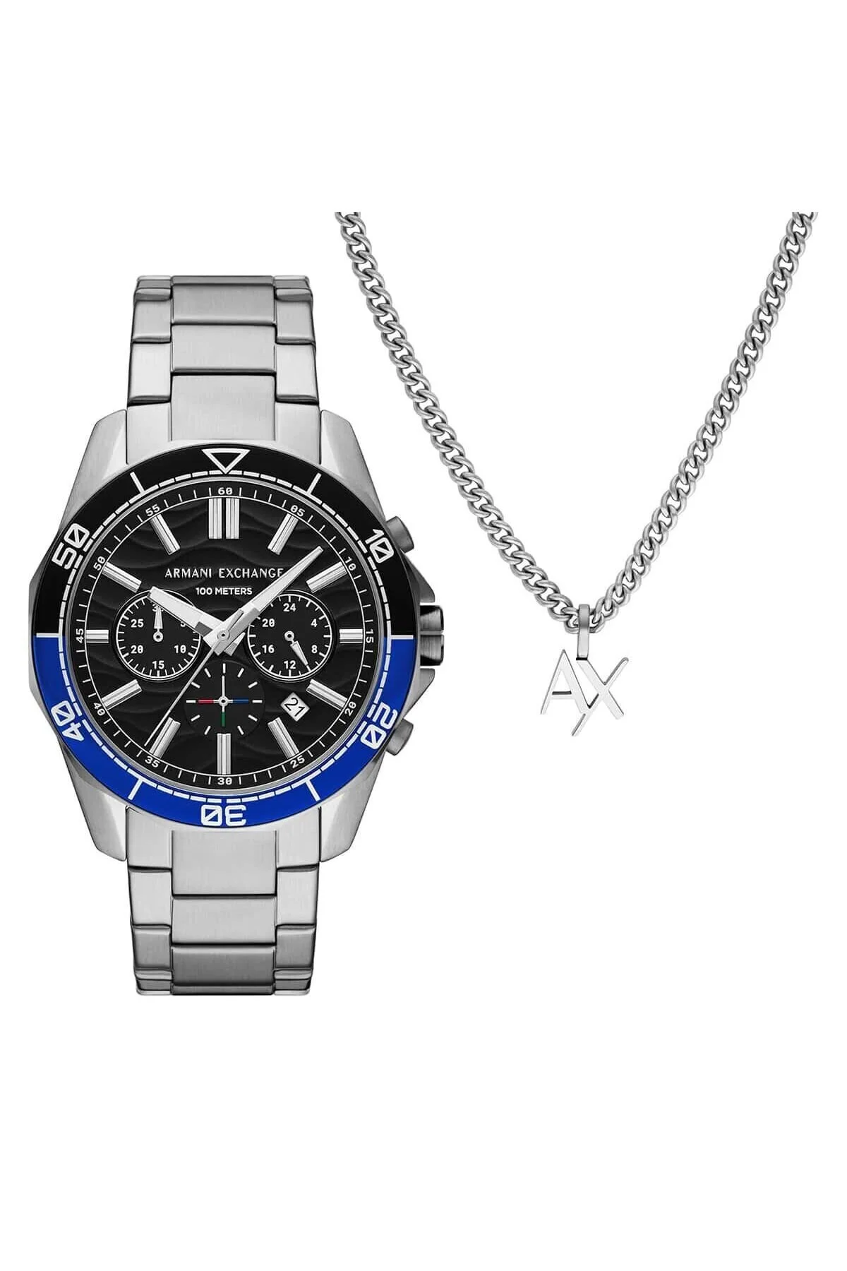 ساعت و گردنبند Ax7166set آرمانی اکسچنج اورجینال Armani Exchange