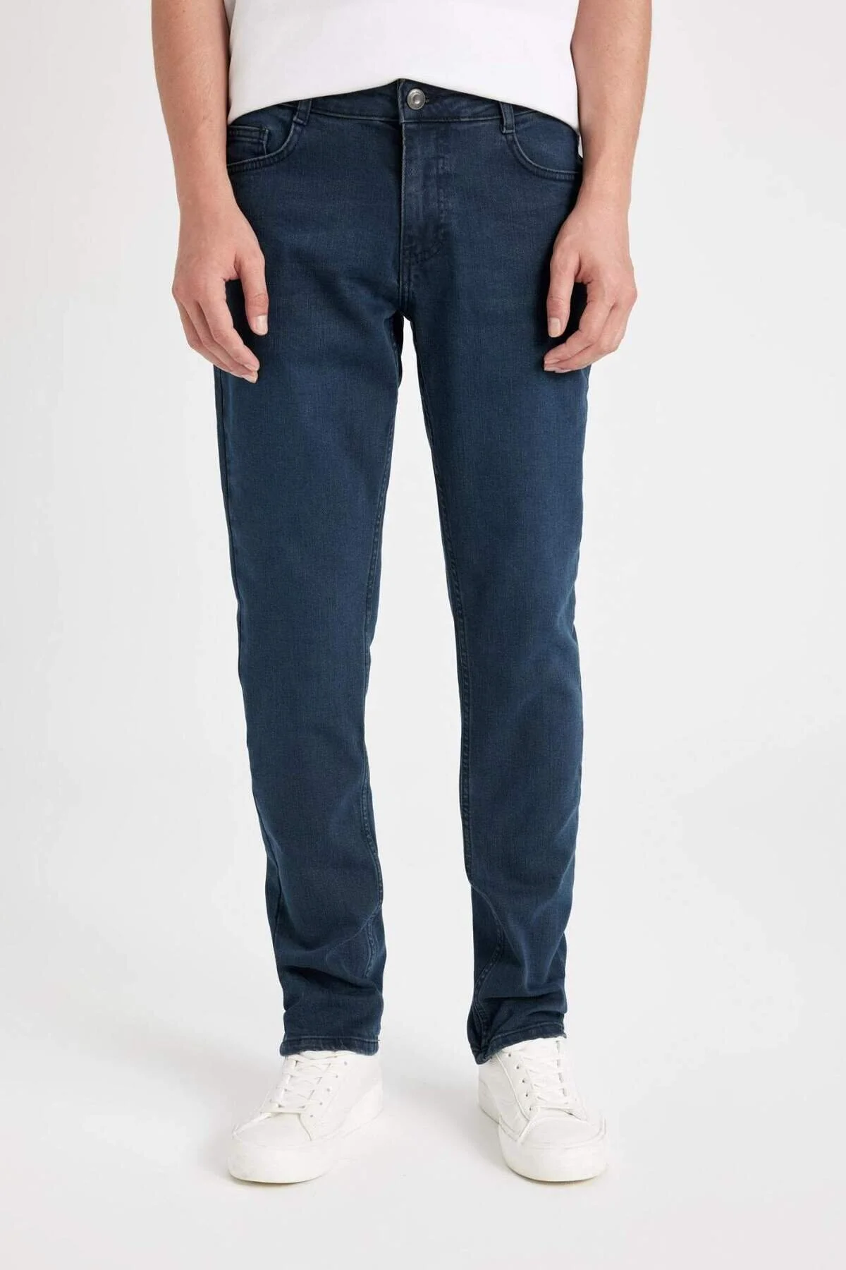 شلوار جین آبی مردانه SLIM FIT BARN قالب باریک و کمر Defacto