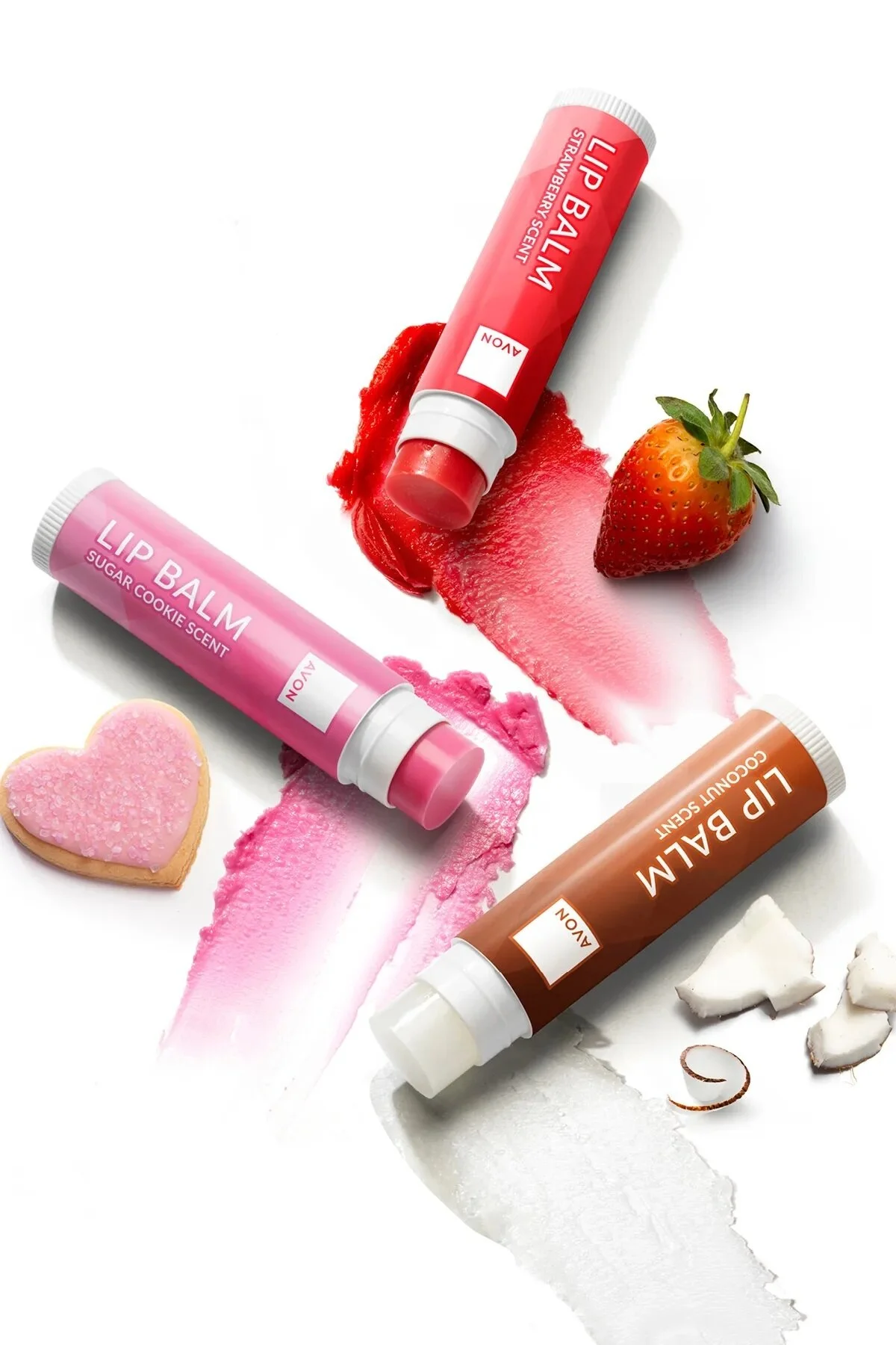 کرم لب آوون رنگی طعم توت فرنگی با حجم 10 میلی لیتر آون Avon