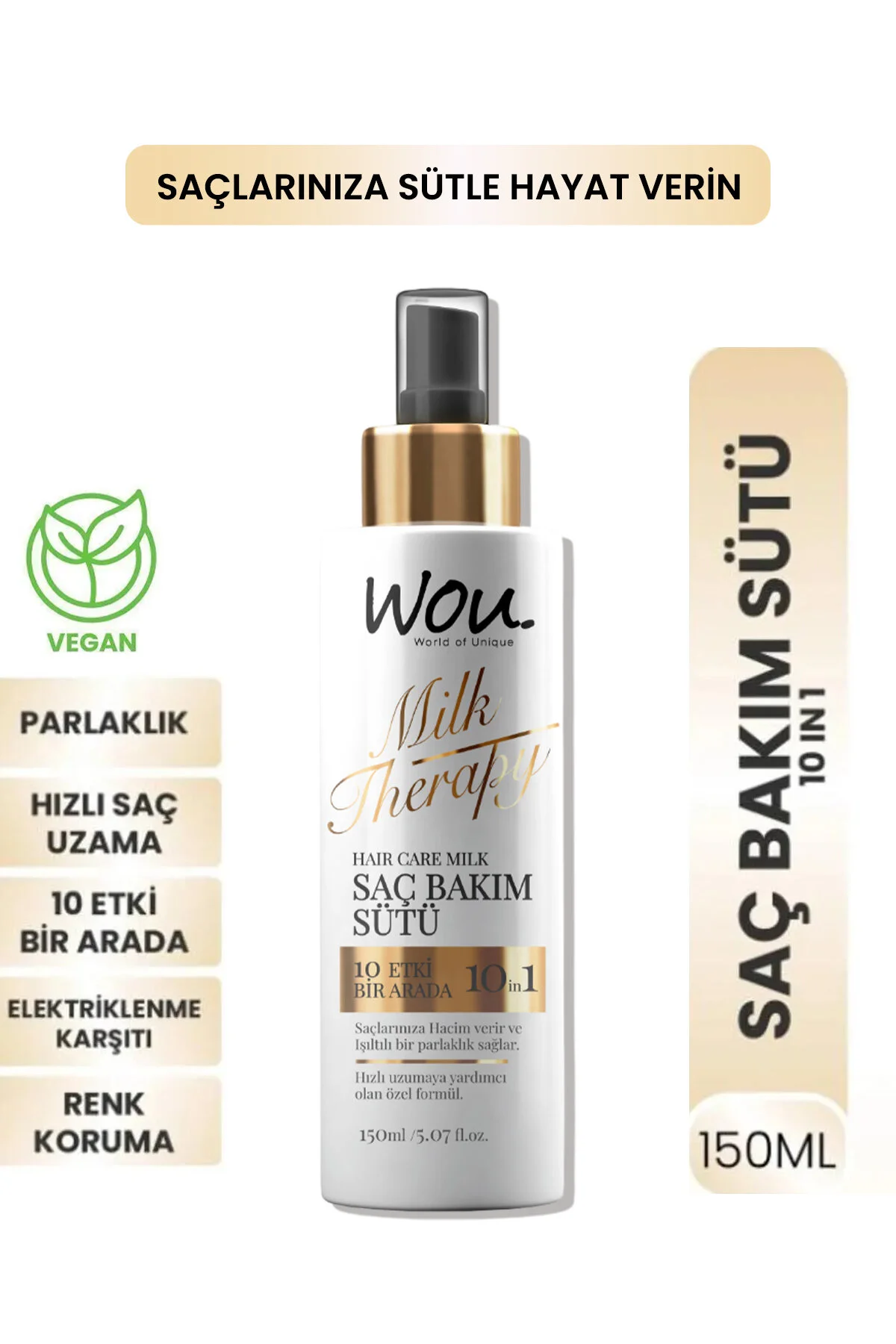 شیر مراقبت مو WOU Milk Therapy - ۱۵۰ میلی‌لیتر