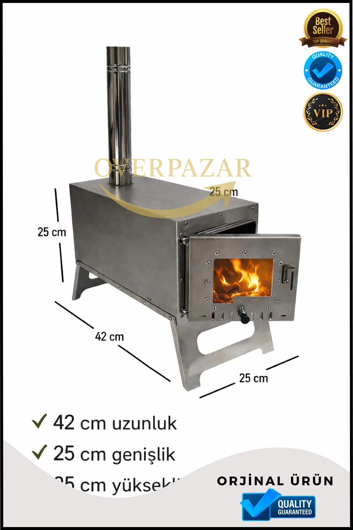 اجاق های کمپینگ فلزی گاز 38 20 32 سانتی متر 58 کیلوگرم وزن  OverPazar