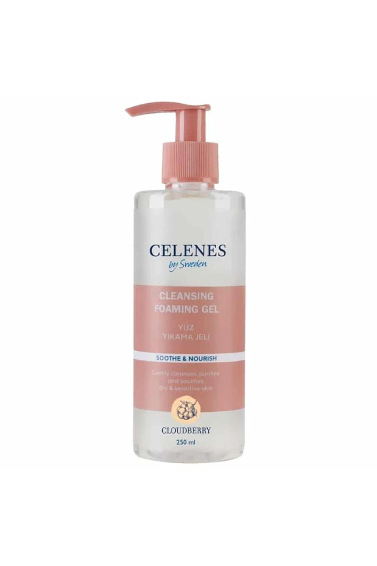 لوازم جانبی دیگر مردانه و زنانه ژل شستشوی صورت CLOUDBERRY 250 میل Celenes by Sweden