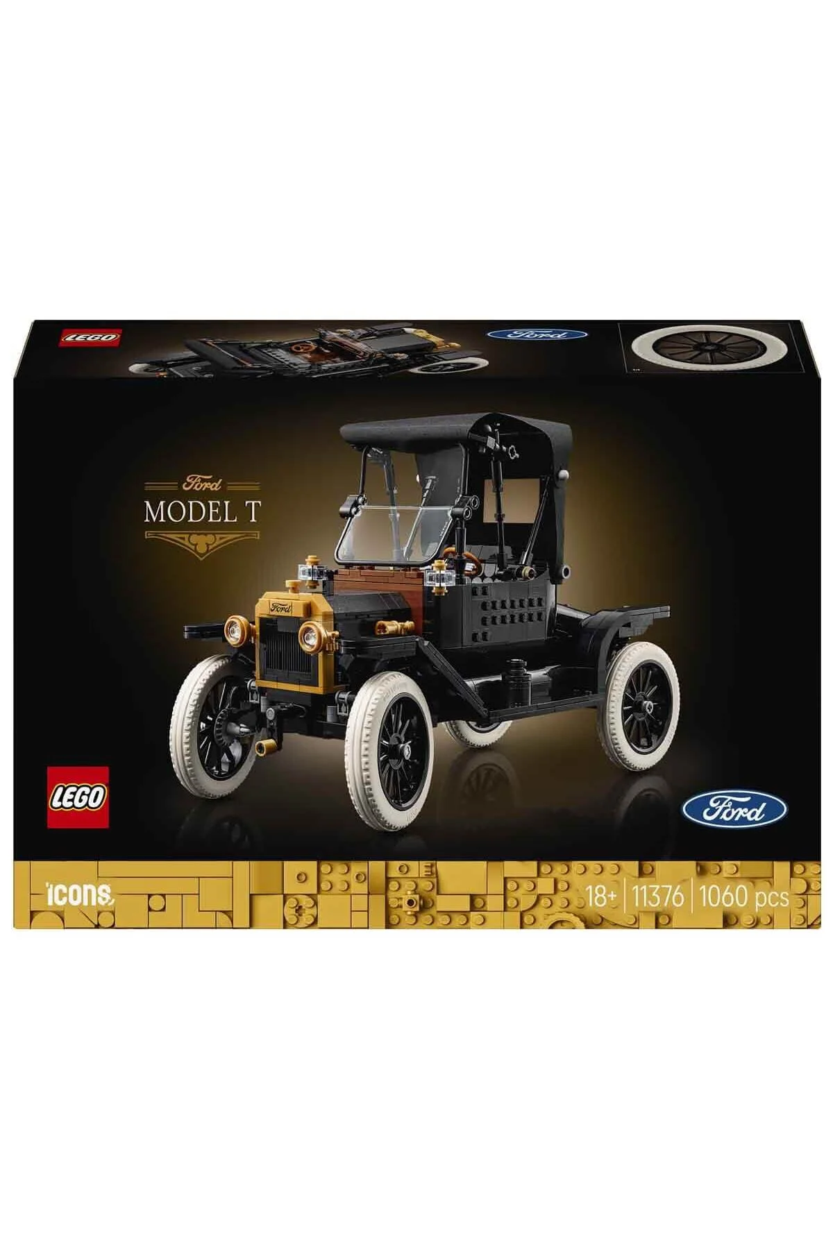 مدل ساخت خودرو کلاسیک فورد مدل T با 1060 قطعه مناسب بزرگسالان لگو Lego