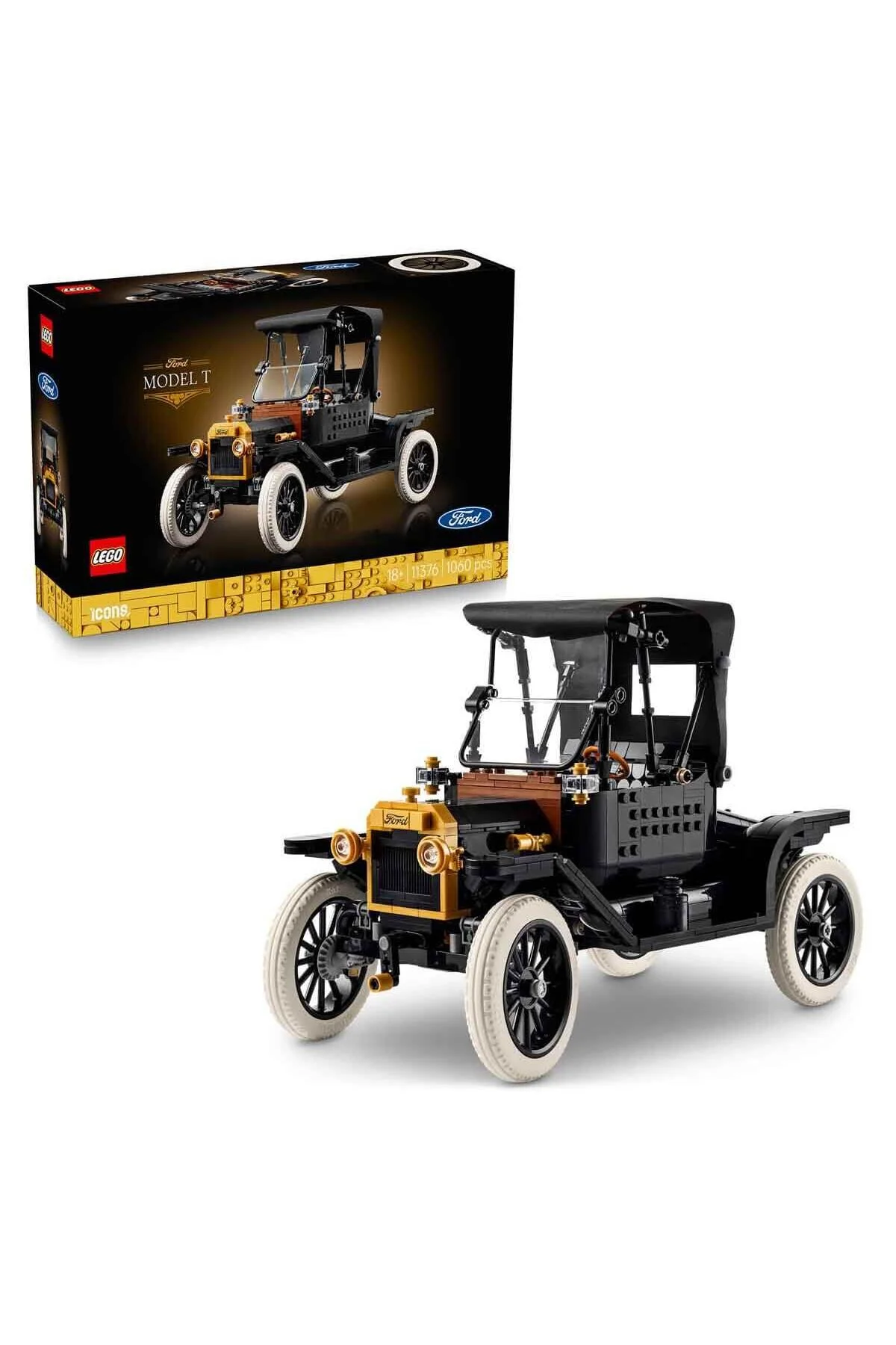 مدل ساخت خودرو کلاسیک فورد مدل T با 1060 قطعه مناسب بزرگسالان لگو Lego