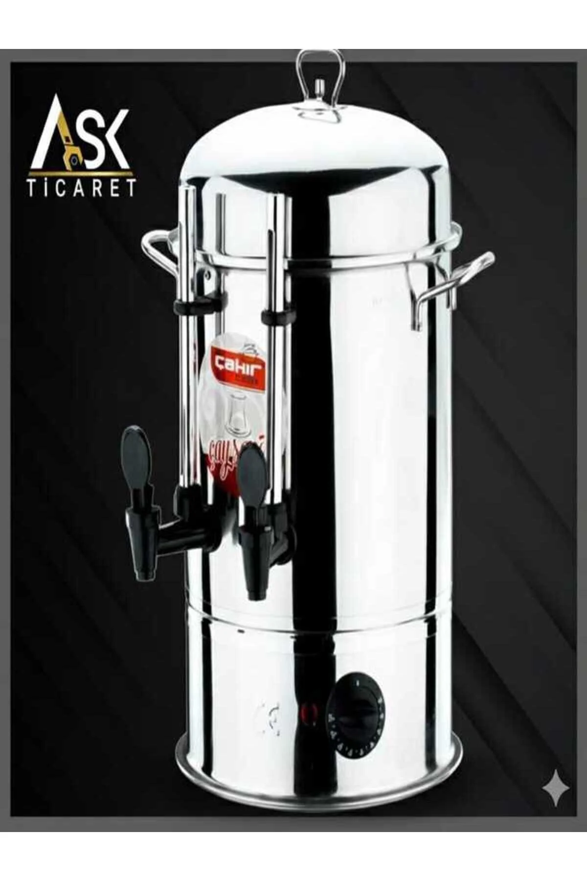 چای ساز دستگاه فروش صنعتی 80 لیوانی آشپزخانه استیل با شیر فلزی ÇAKIR