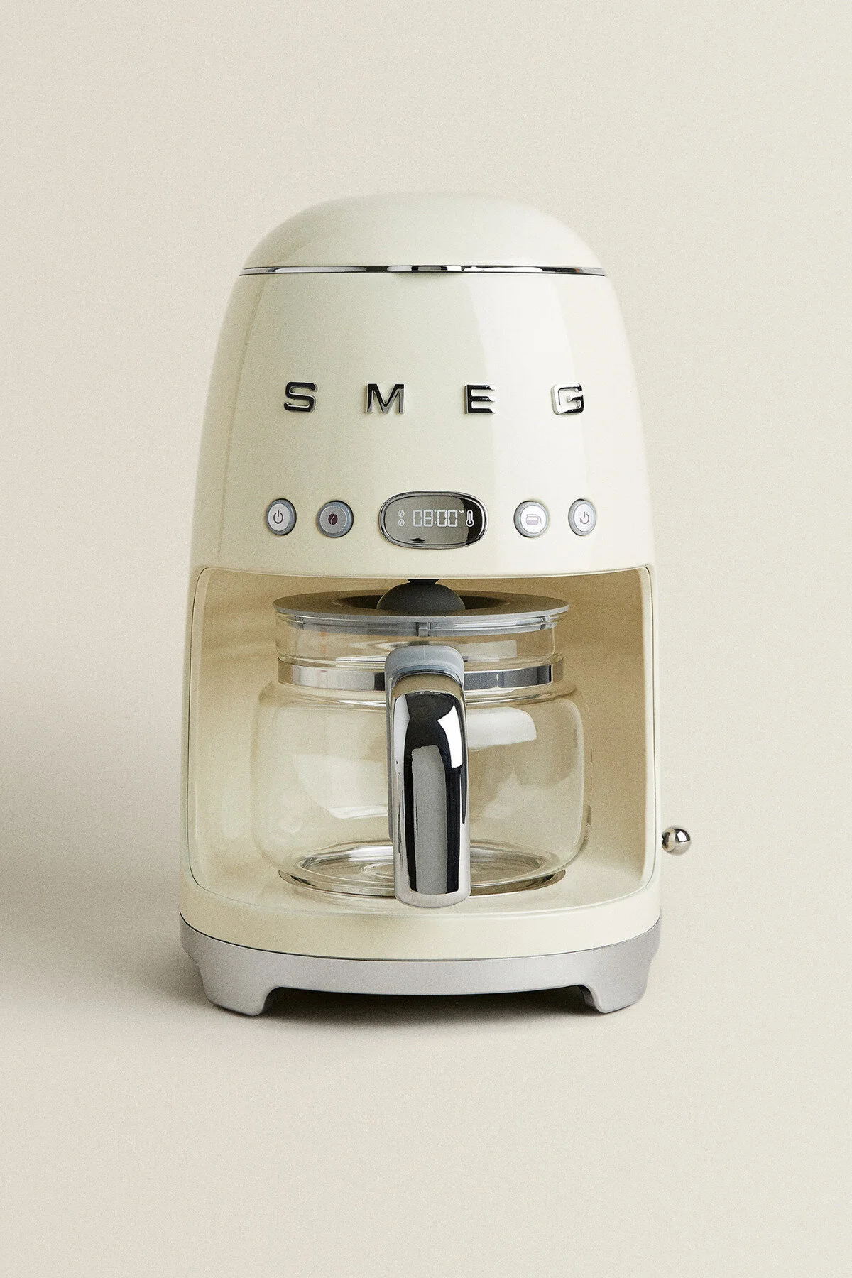 قهوه ساز فیلتری دستگاه فیلتر دار کرم رترو سبک دهه 50 اورجینال Smeg