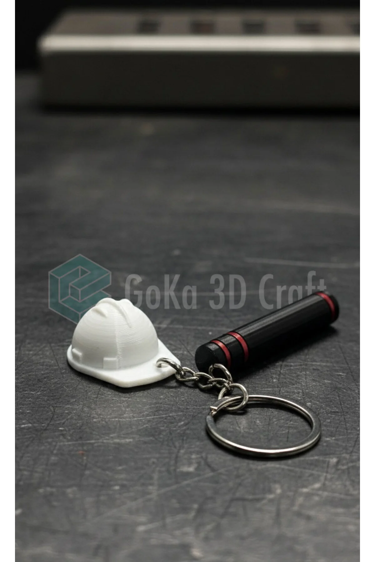جلیقه کلید طراحی ویژه مهندس و معمار: کلاه ایمنی سه بعدی جاکلیدی لوله پروژه GoKa 3D Craft