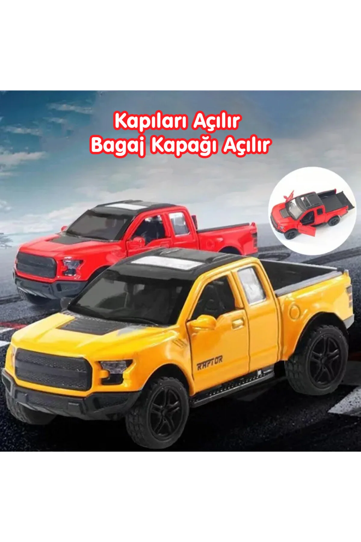 ماشین اسباب بازی DIECAST METAL TOY CAR 2022 FORD F 150 RAPTOR چک مدل مرخصی دارای مجوز 1:36 در مقیاس Online