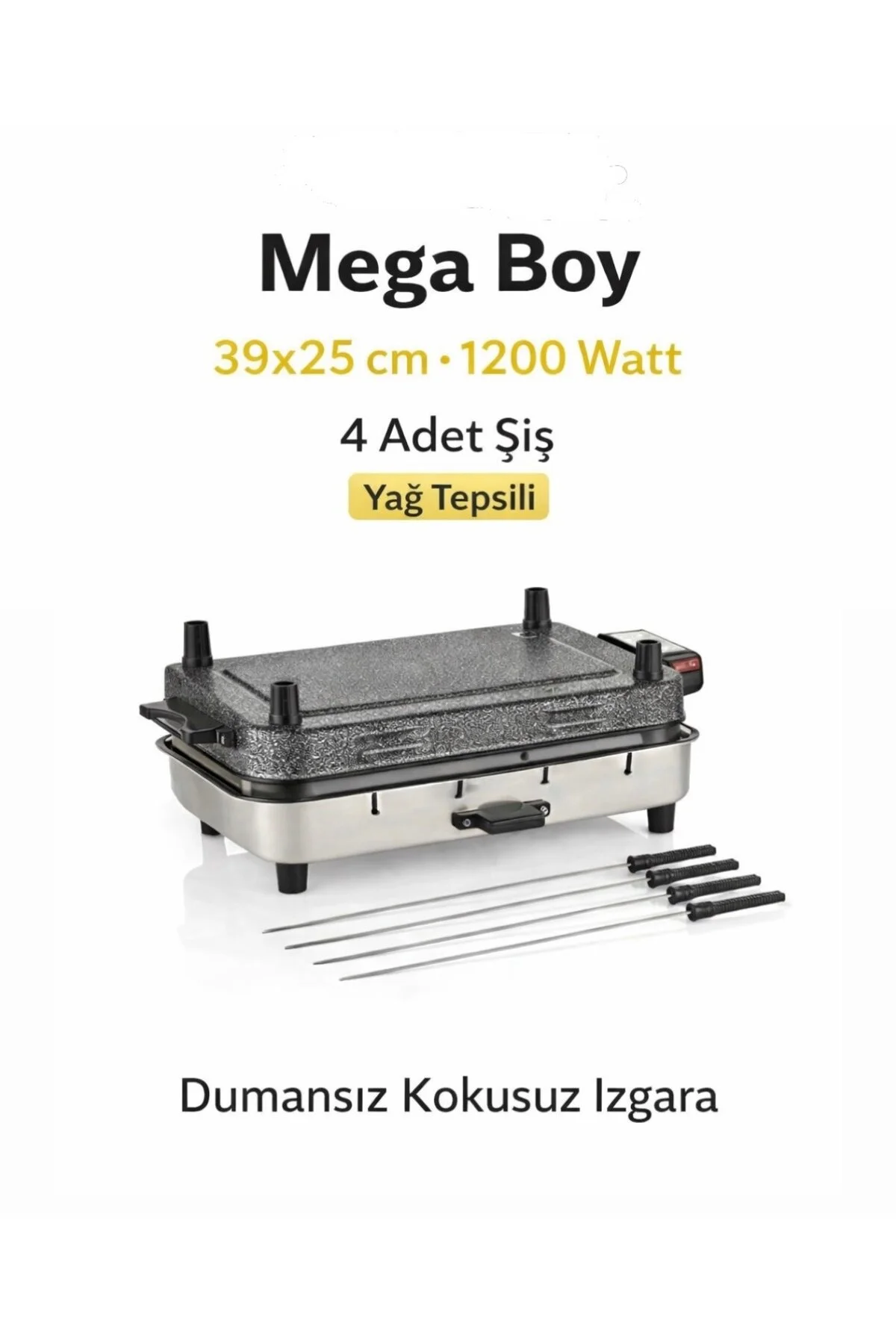 گریل برقی باربیکیو سایز مگا 40X11X25 سانتی متر اورجینال Taner