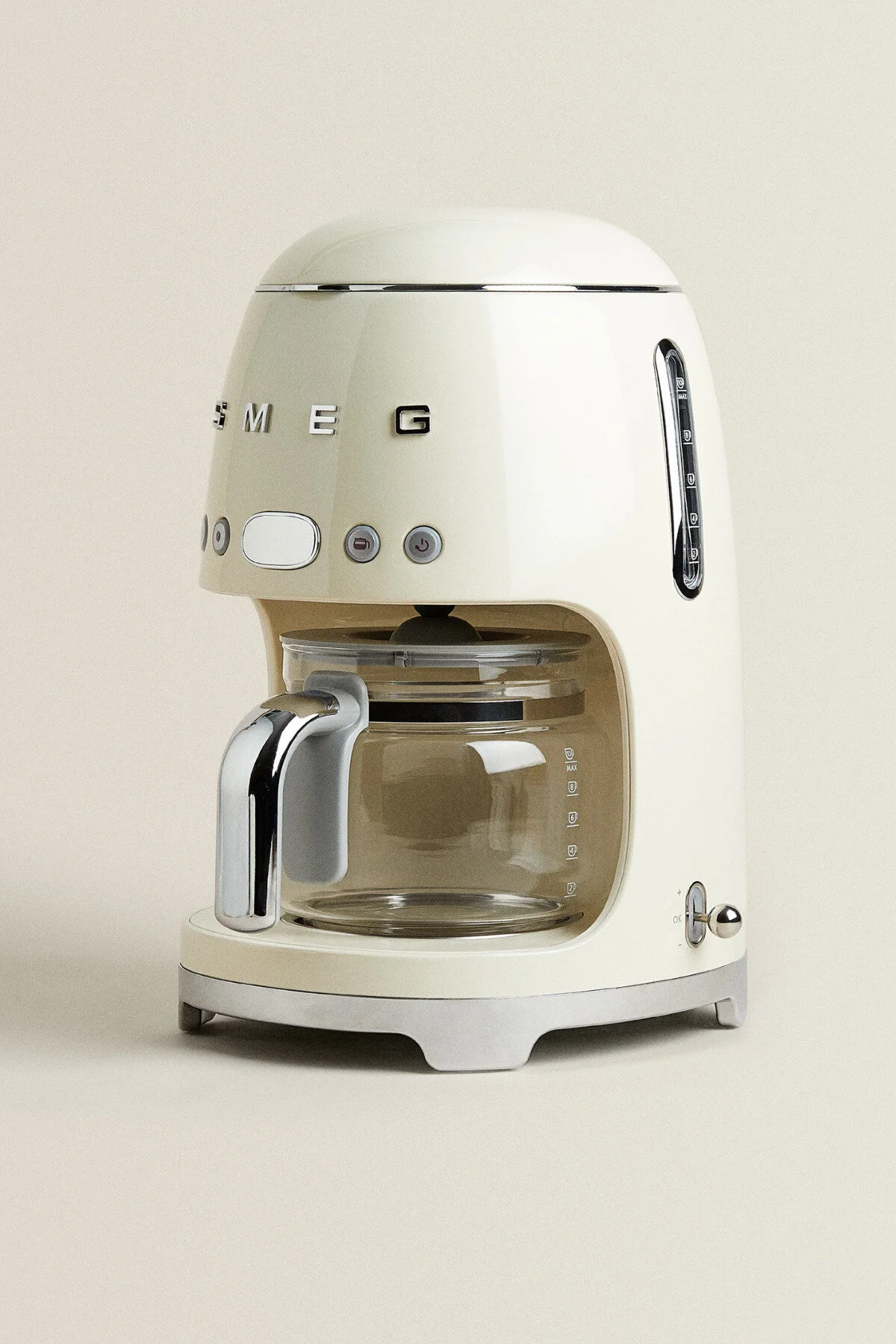 قهوه ساز فیلتری دستگاه فیلتر دار کرم رترو سبک دهه 50 اورجینال Smeg