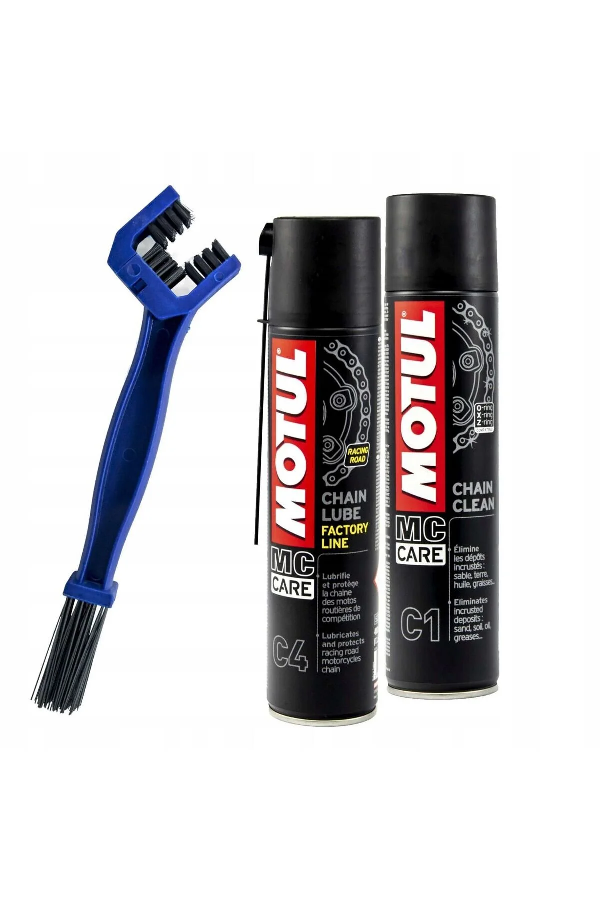 ست نگهداری خودرو مجموعه تعمیر و زنجیره ای C1 C4 برس تمیز کردن موتول Motul Genel Markalar