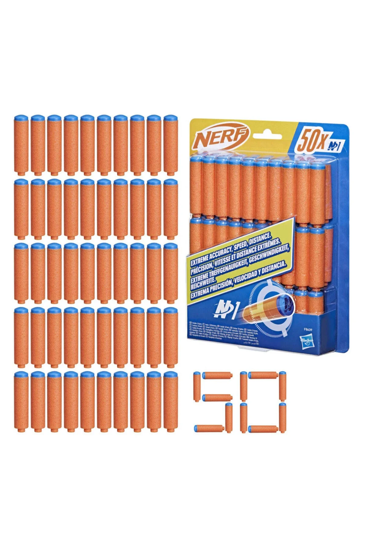 تفنگ های اسباب بازی و آب بسته یدکی DART 50S کلاس N CLASS نرف اورجینال Nerf