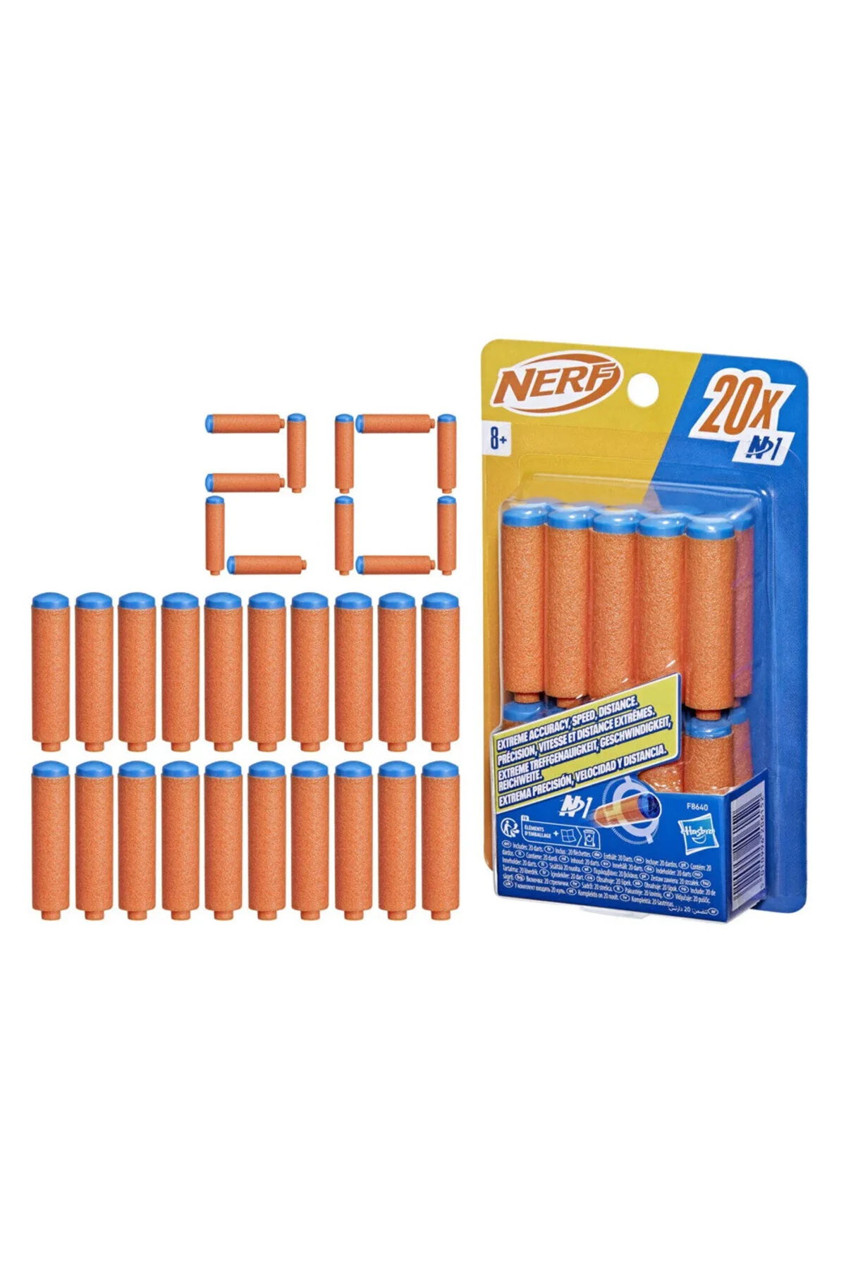 تفنگ های اسباب بازی و آب بسته یدکی DART 20S کلاس N CLASS نرف اورجینال Nerf