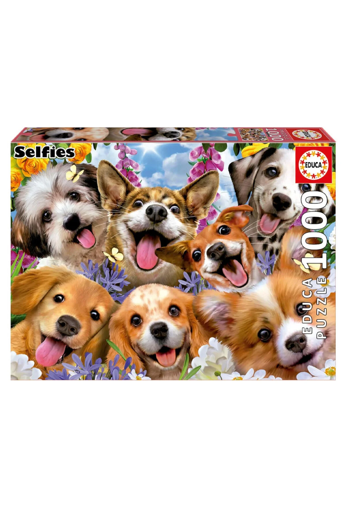 پازل سلفی توله سگ EDUCA 1000 PIECE PUPPIES SELFIE HOWARD ROBINSON 19931 از ترکیه Educa Puzzle