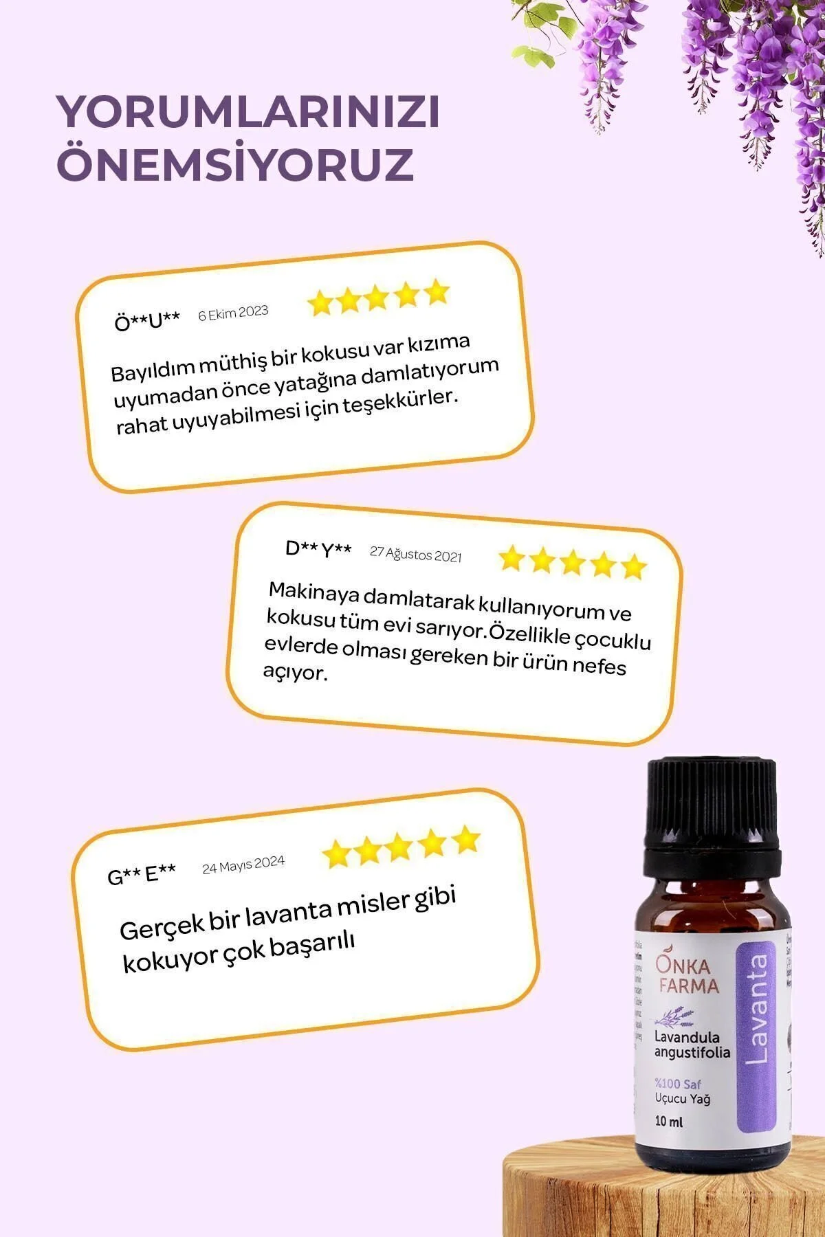 روغن مراقبتی طبیعی و خالص اسطوخودوس Onka Farma 10 میلی لیتر OnkaFarma