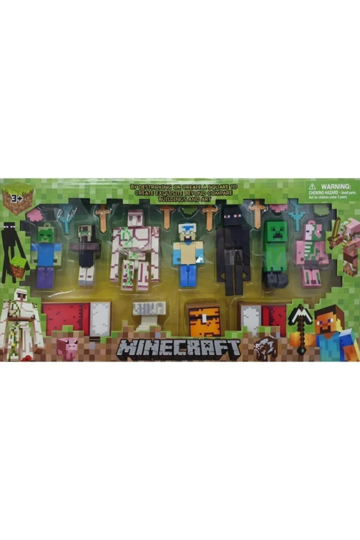 اسباب بازی های فیگور دیگر مجموعه MINECRAFT W15017 اورجینال Gürkan Oyuncak