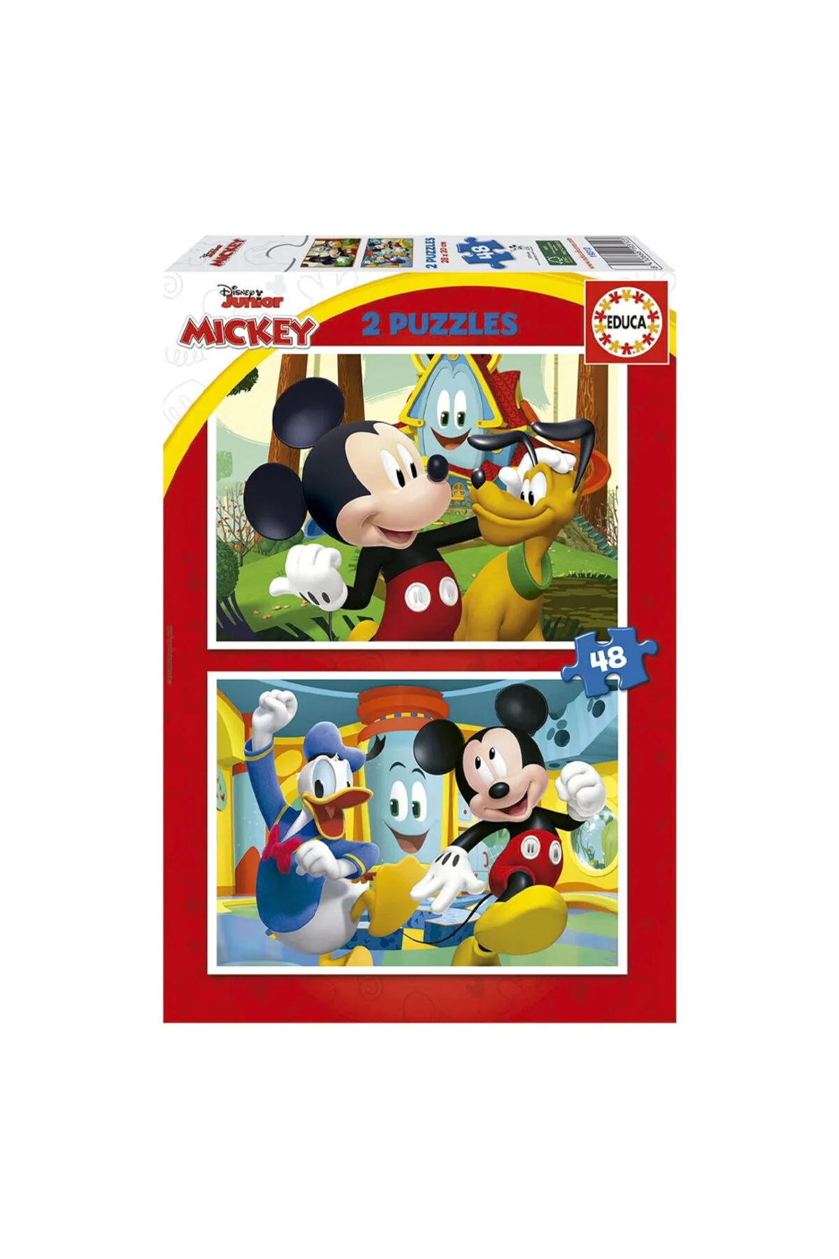 پازل ها و یاپبوزهای کودک 2X48 MICKEY MOUSE FUN HOUSE FS ادوکا اورجینال EDUCA