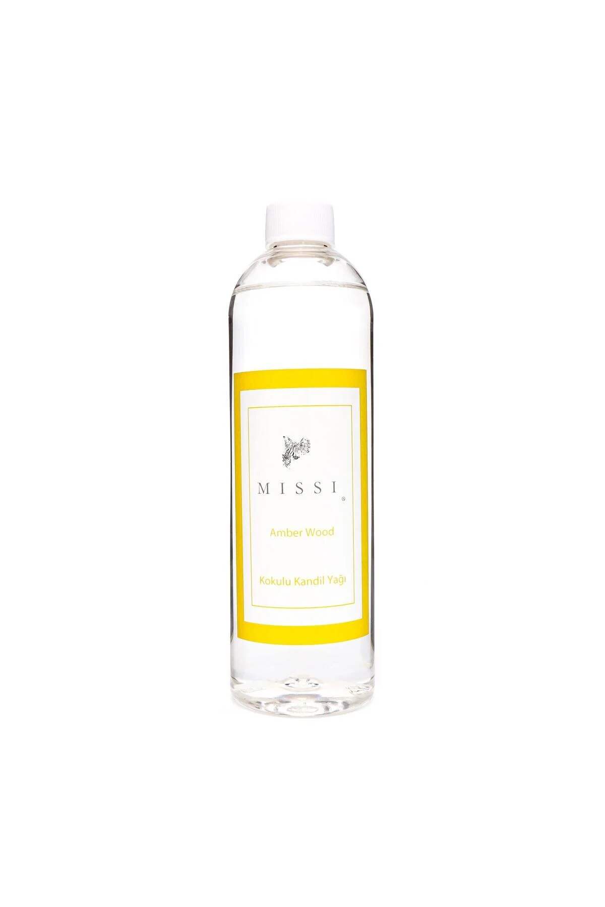 شمع و چراغ نارنجی روغن لامپ معطر 400 میل کهربا  Missi