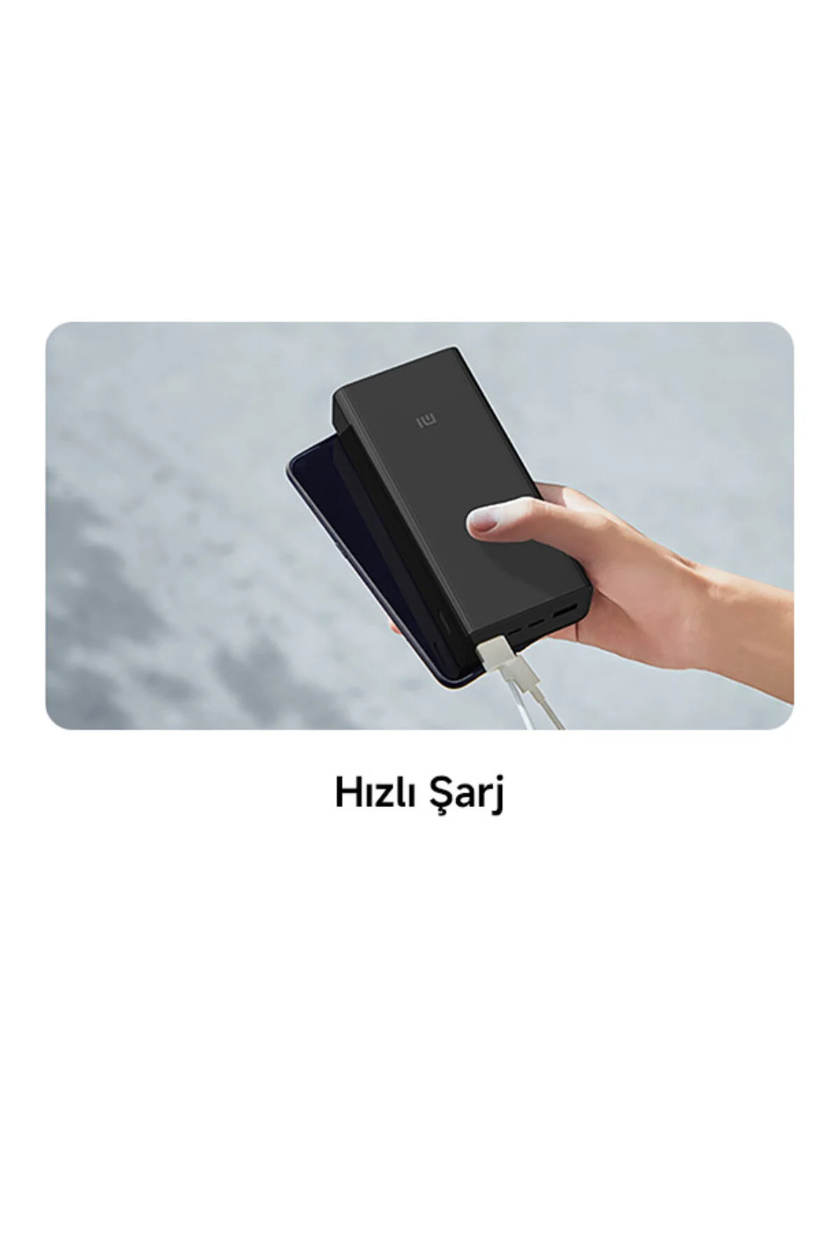 پاوربانک پاور بانک 2 USB و پورت C 30000MAH 18W BHR9126GL مشکی اورجینال Xiaomi