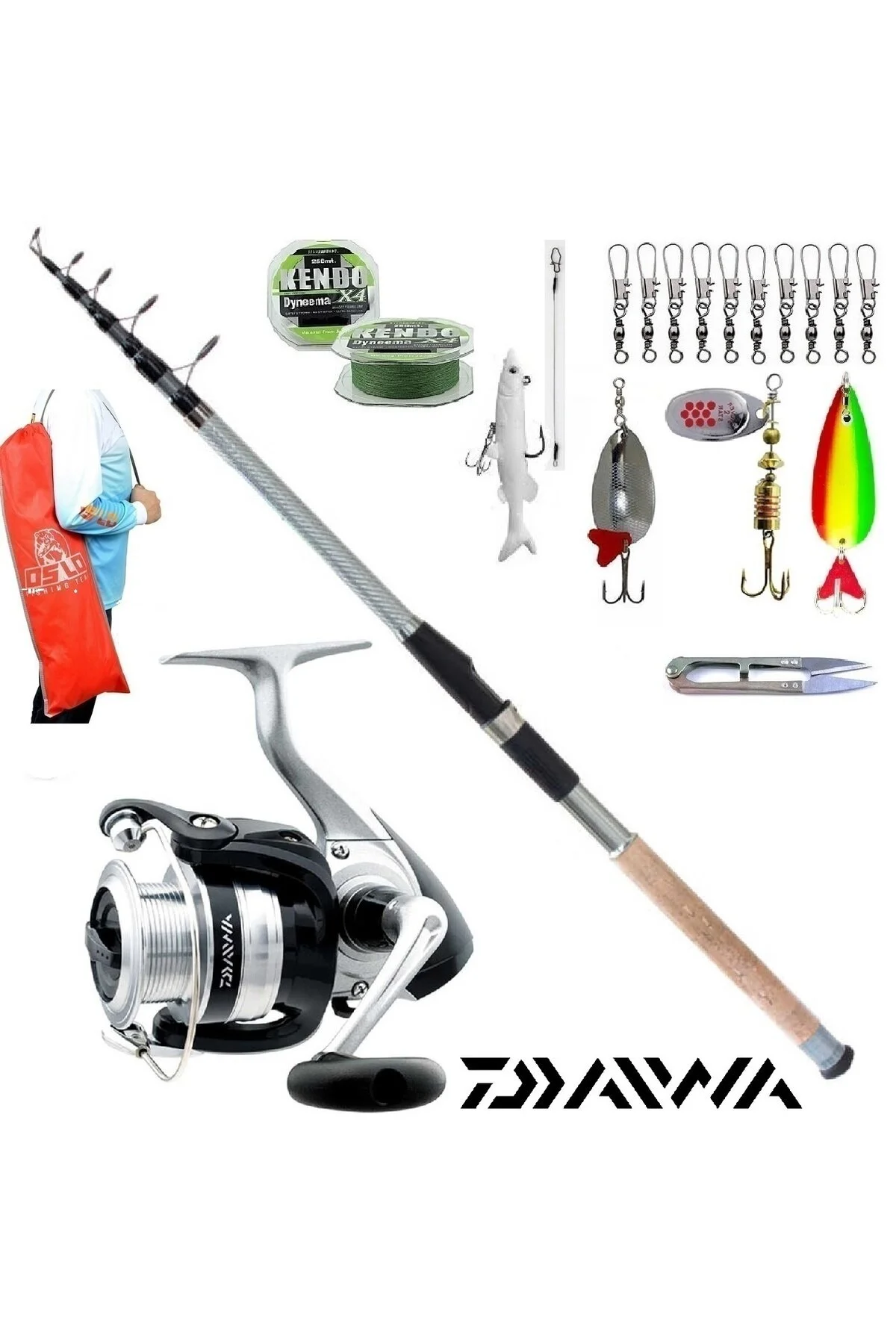 ست کامل چوب و چرخ ماهیگیری مدل Strikeforce 2500 B Remixon Carbo-X از برند دایوا DAIWA