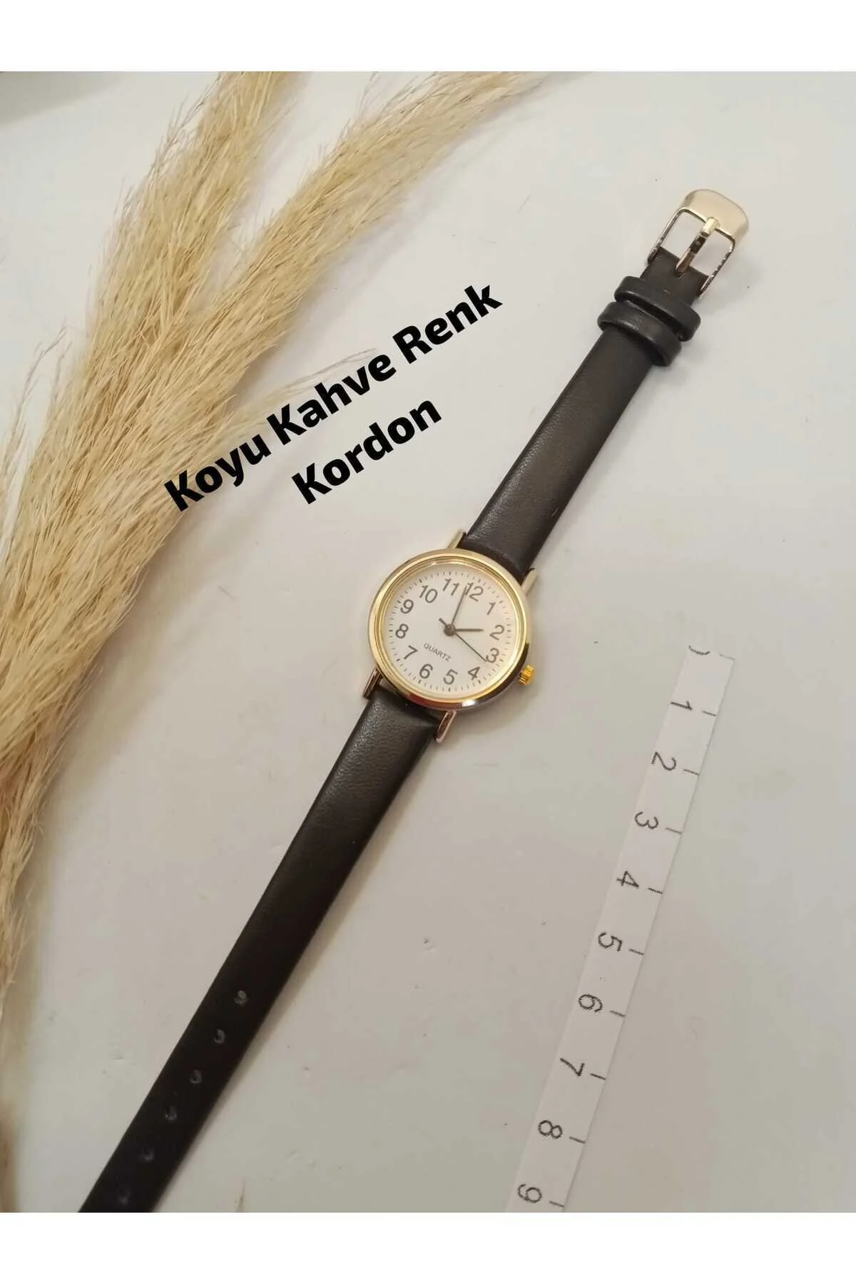 ساعت بند چرمی رترو مچی زنانه روبسی مینیمال وینتاژ 1 تکه QUARTZ