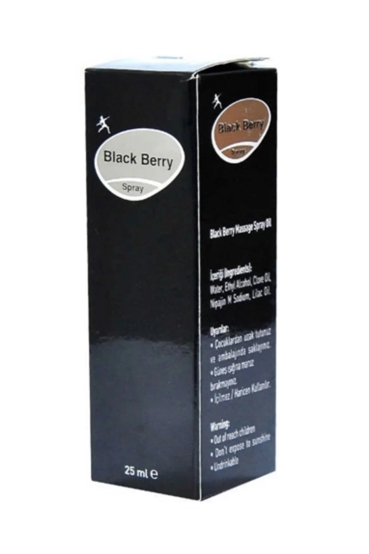 اسپری بدن 25 میلی‌لیتری مشکی برای آقایان با رایحه دلپذیر BlackBerry
