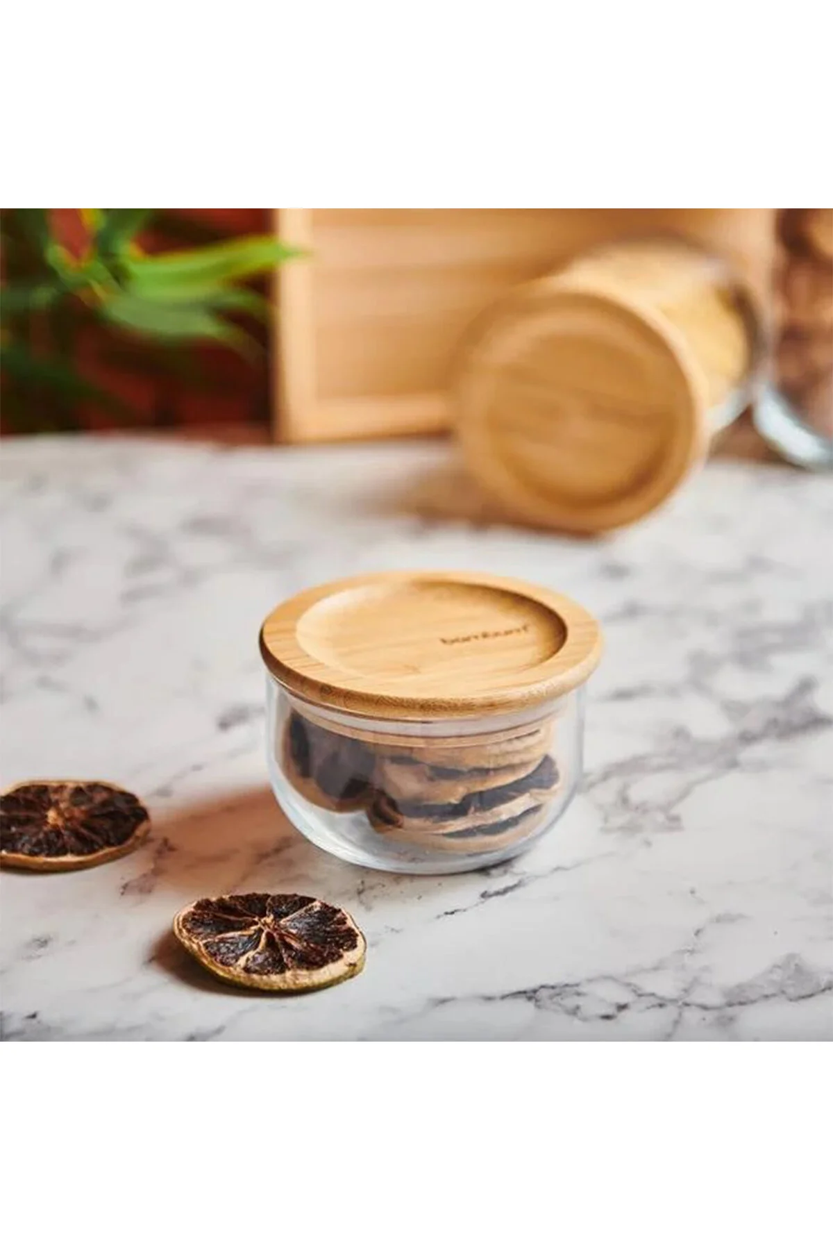 ظرف نگهدارنده کوچک شیشه ای بامبوم Bambum