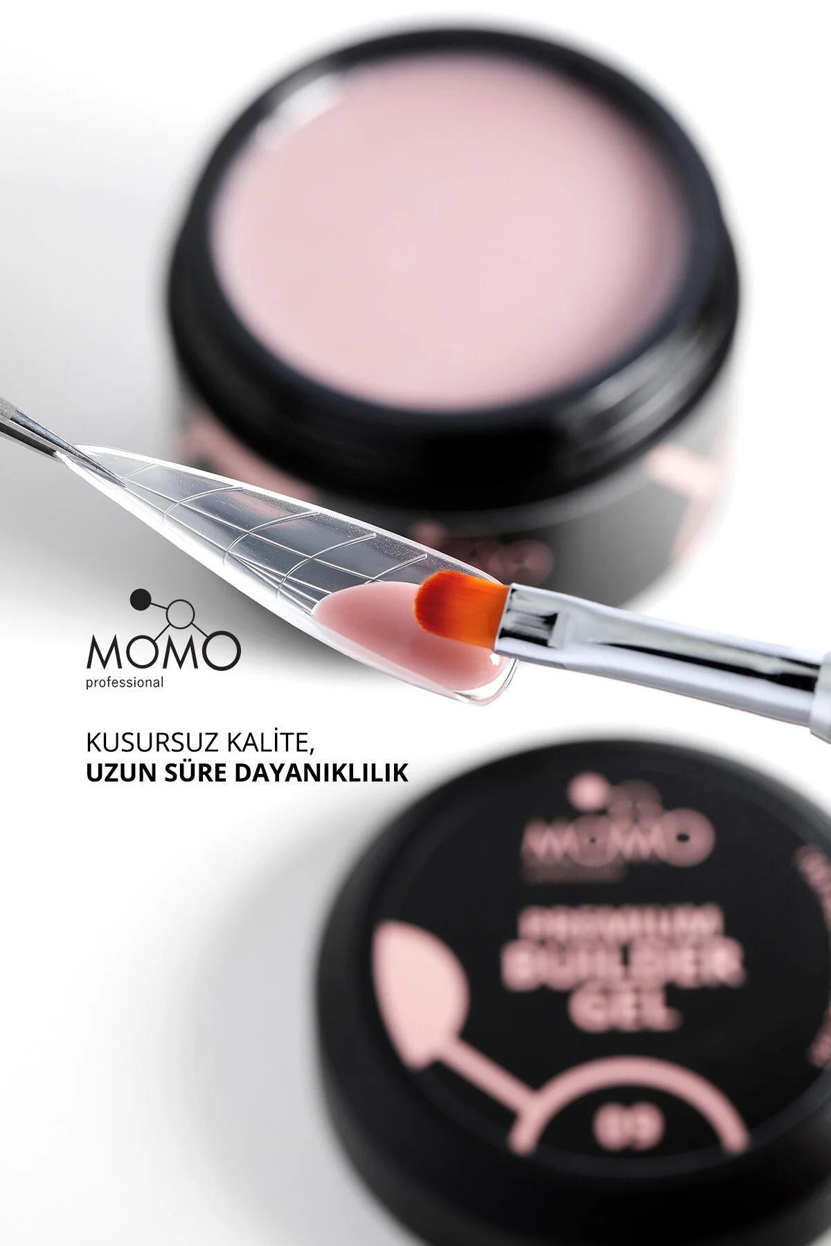ژل سازنده حرفه‌ای ناخن ماندگار رنگ ویزون 55 گرم MOMO professional