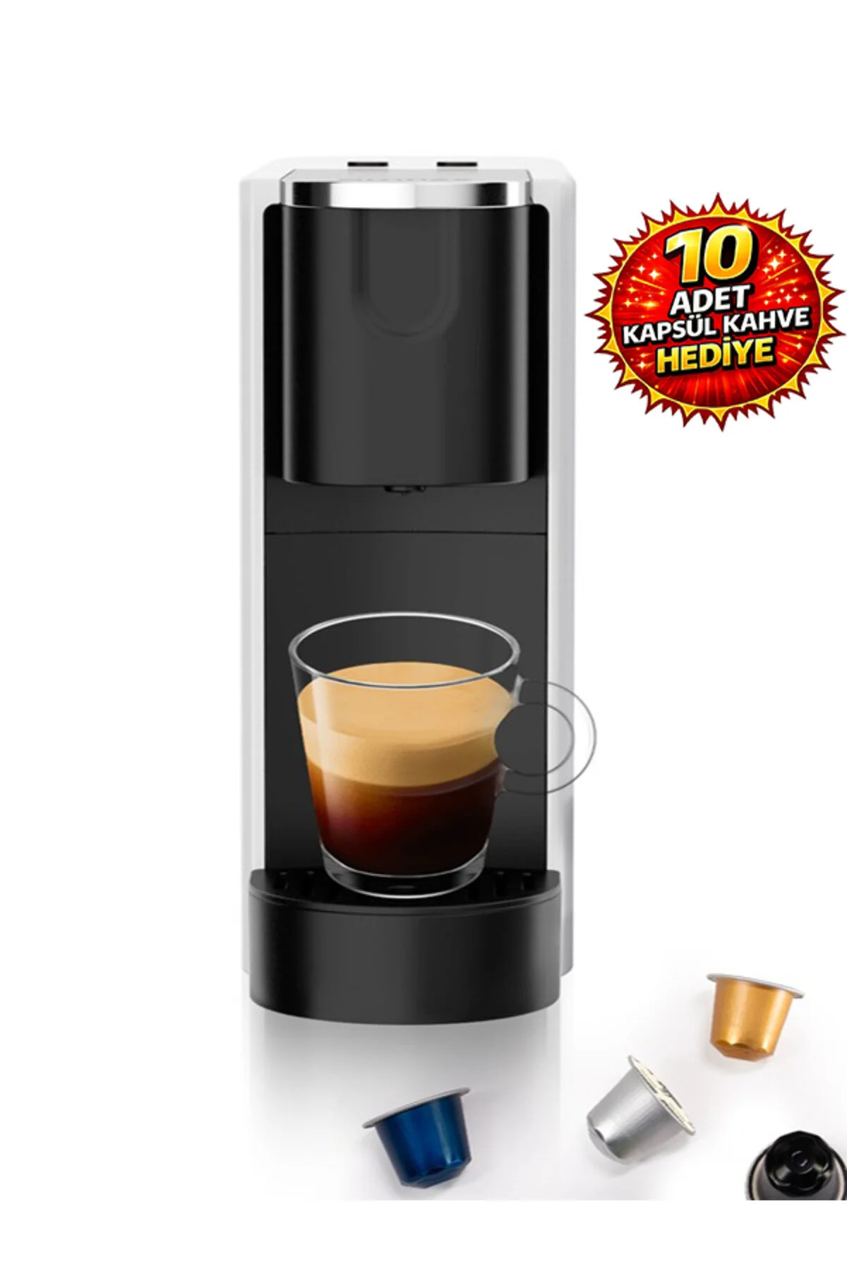 دستگاه اسپرسو و کاپوچینو قهوه ساز کپسول OX PRO – فشار 20 بار سفید اورجینال Omnex