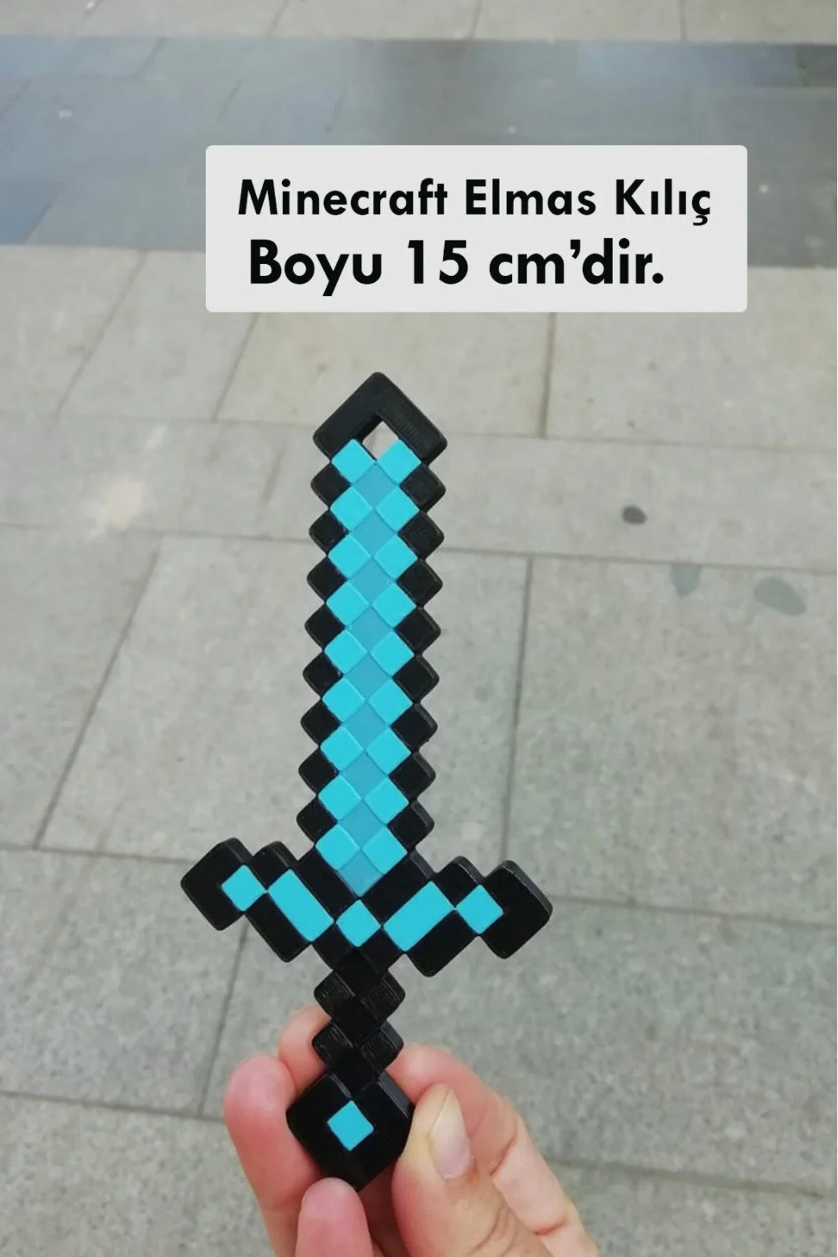 فیگور مجموعه الماس سه گانه شمشیر کلید تبر MINECRAFT ست اسباب بازی Genel Markalar