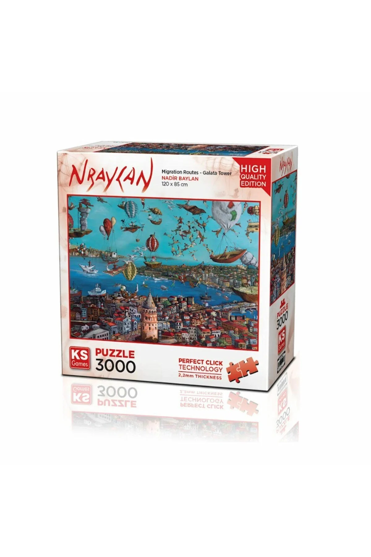 پازل SK PUZZLE 3000 PIECES NBAYLAN MIGRATION ROUTES GALATA TOWER از ترکیه Genel Markalar