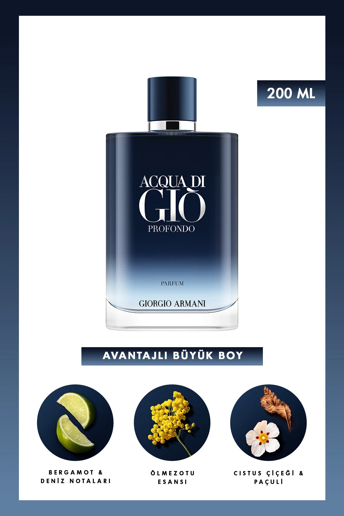 عطر مردانه ACQUA DI GIO PROFONDO PARFUM 200 ML اورجینال Giorgio Armani