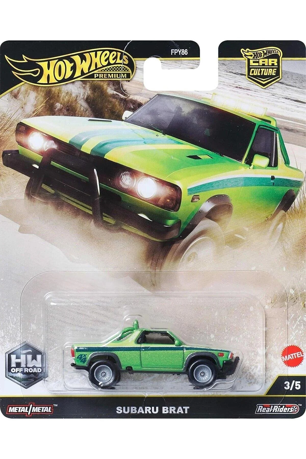 ماشین اسباب بازی سوبارو برات JBK72 خودروهای پریمیوم آفرود از ترکیه HOT WHEELS