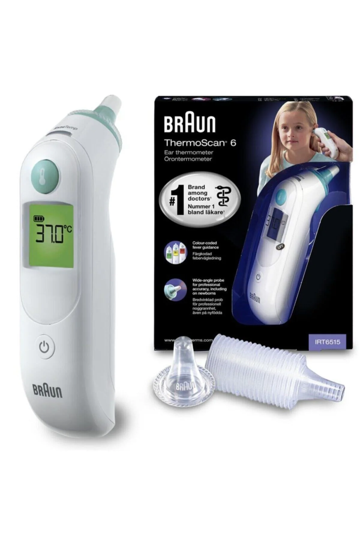 تب سنج اگر 6515 کنتور آتش ترموسن از گوش براون Braun