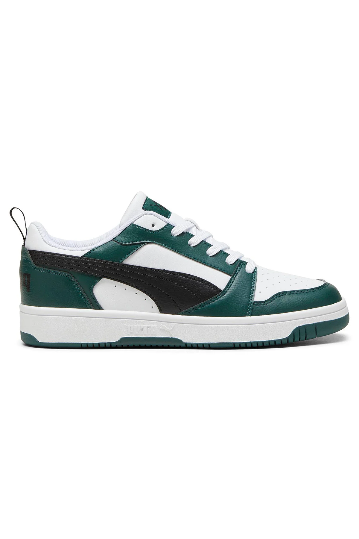 اسنیکر مردانه REBOUND V6 کم رنگ سفید پومای سیاه و MYRTLE پوما Puma