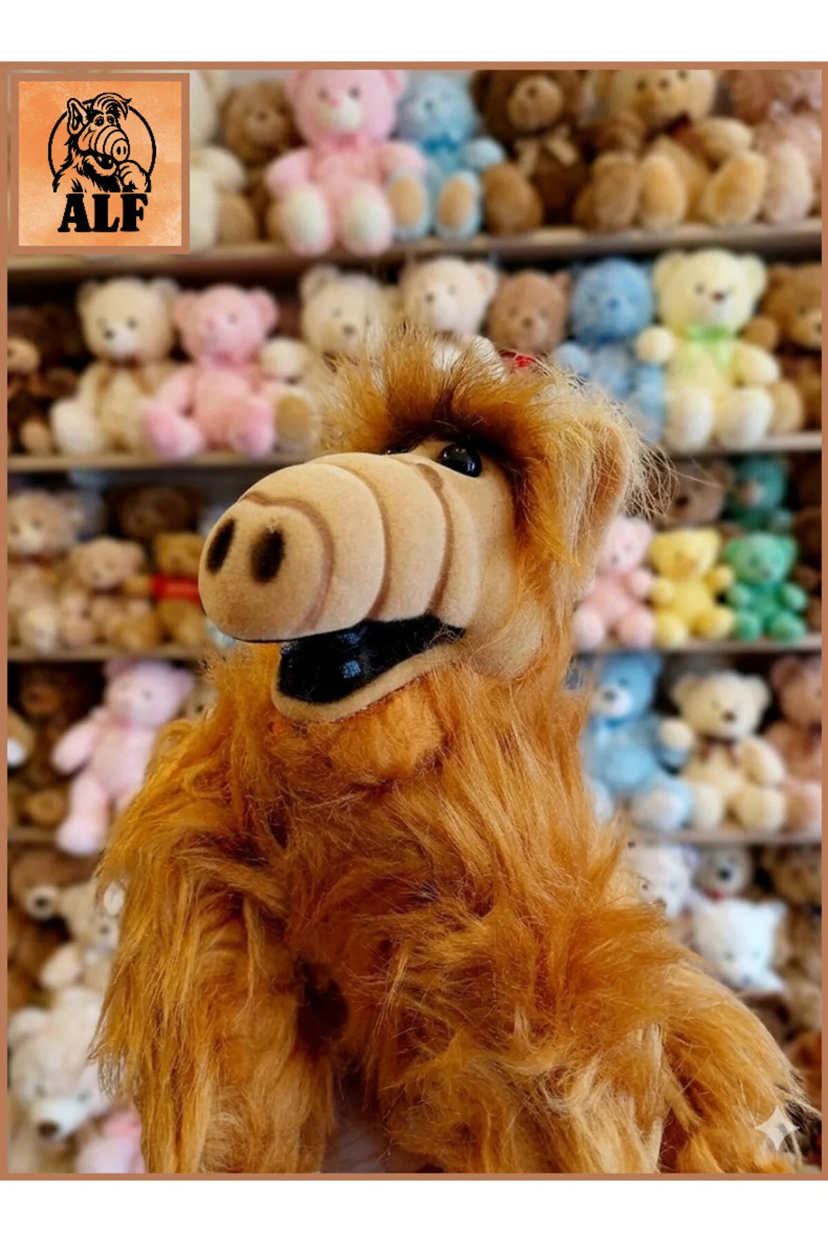 اسباب بازی های پشمی ALF PLUSH TOY EIGHTIES TRT سریال NOSTALGIA 27 CM مجوز 1980 BULLY BRANDED OYUNCAKSAHİLİ