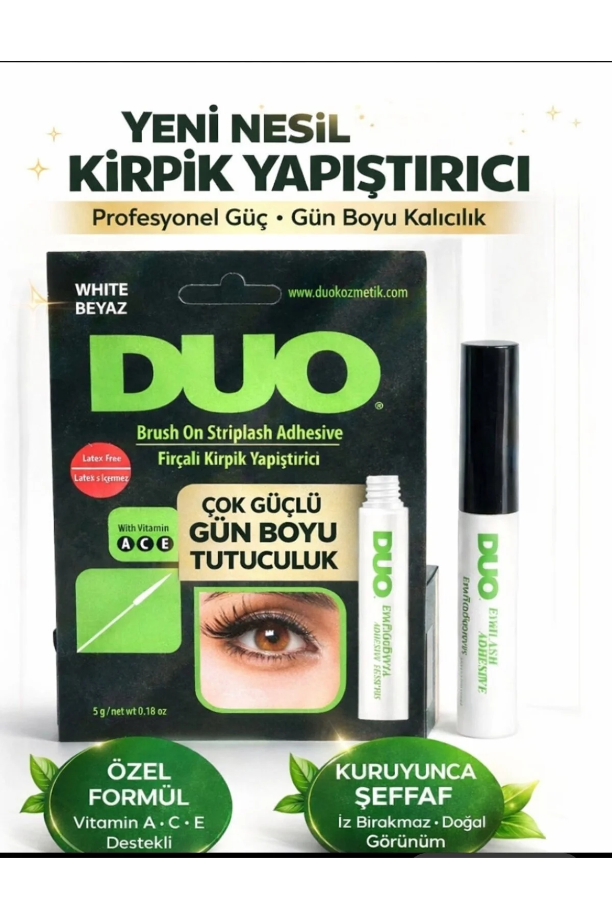 مژه مصنوعی چسب 5 گرمی شفاف اورجینال Duo
