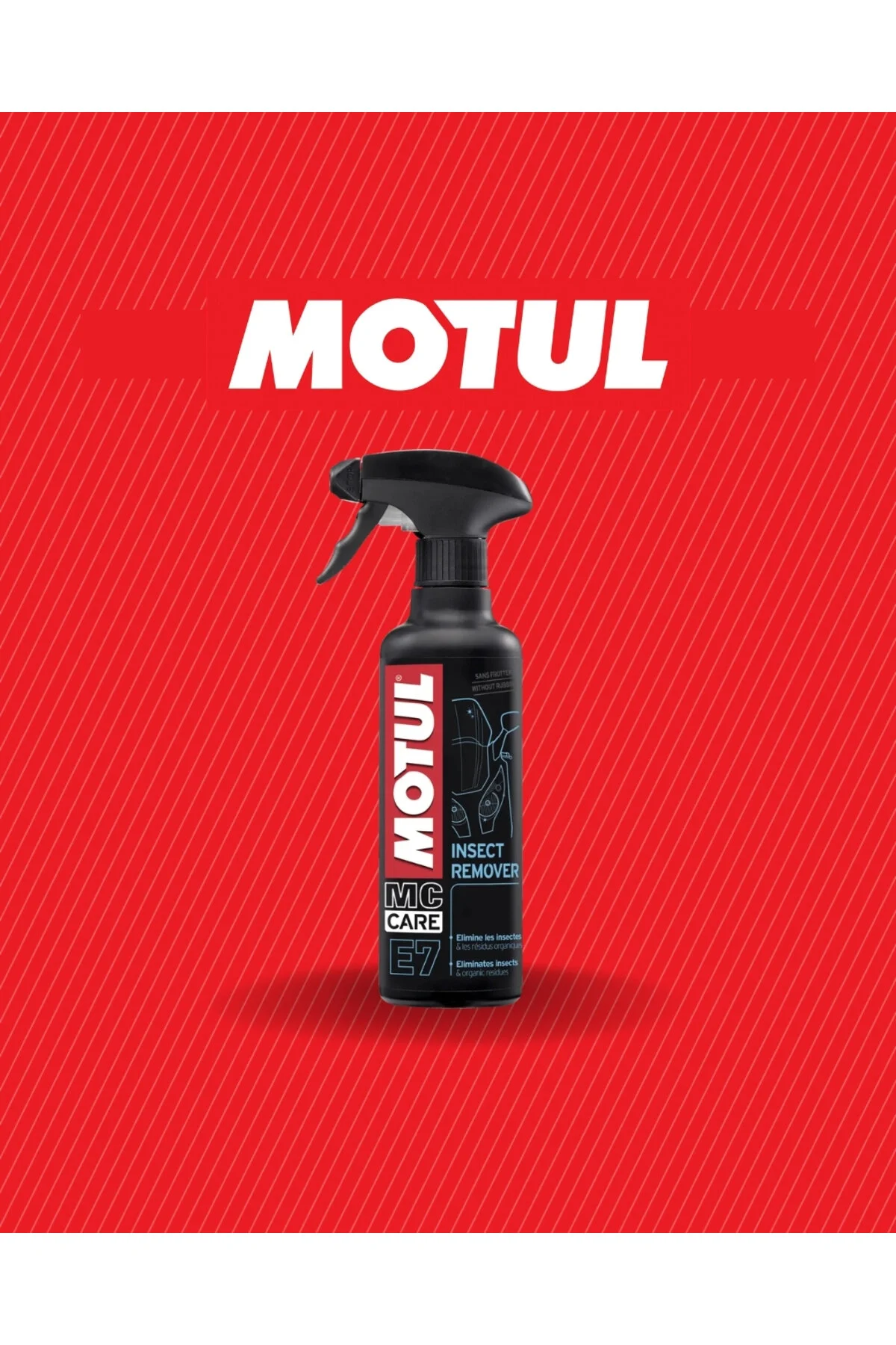 تمیزکننده شیشه خودرو E7 FLY & INSECT CLEANER SPRAY 400 میلی لیتر. ساخته شده در فرانسه Motul
