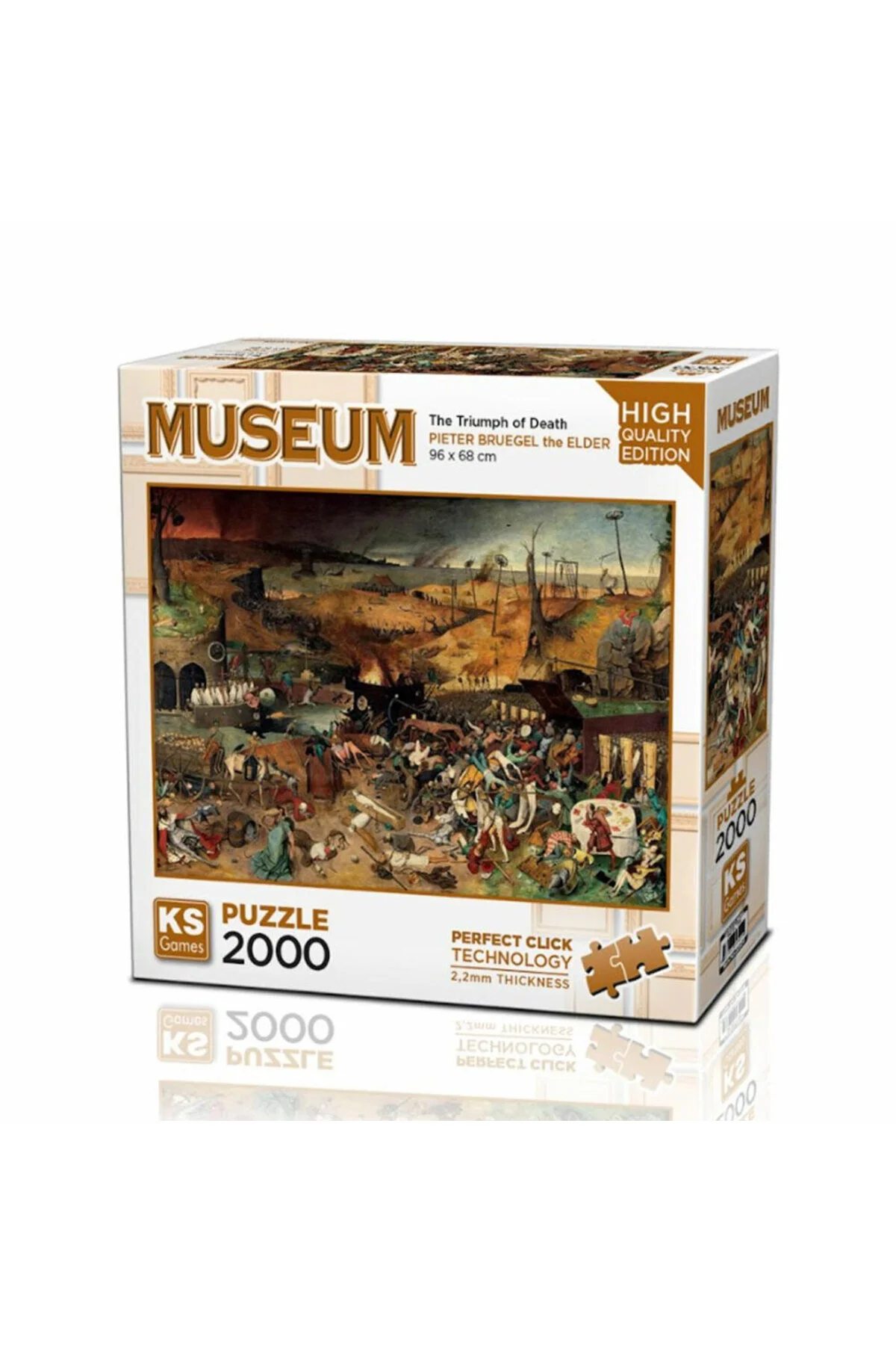 پازل 2000 تکه KS Games "پیروزی مرگ" اثر پیتر بروگل | ابعاد 96×68 سانتی‌متر | کیفیت ممتاز | ساخت ترکیه Ks Games