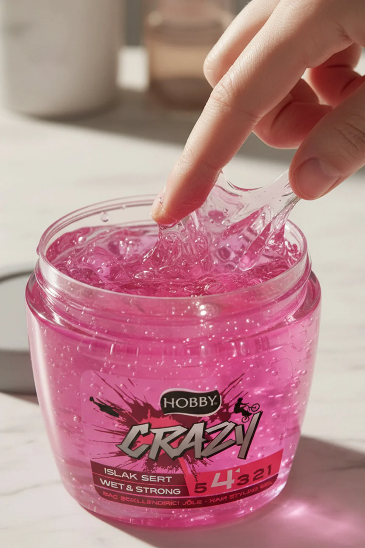 ژل موی Crazy Islak با حجم 700 میلی لیتر مناسب برای حالت دهی مو Hobby
