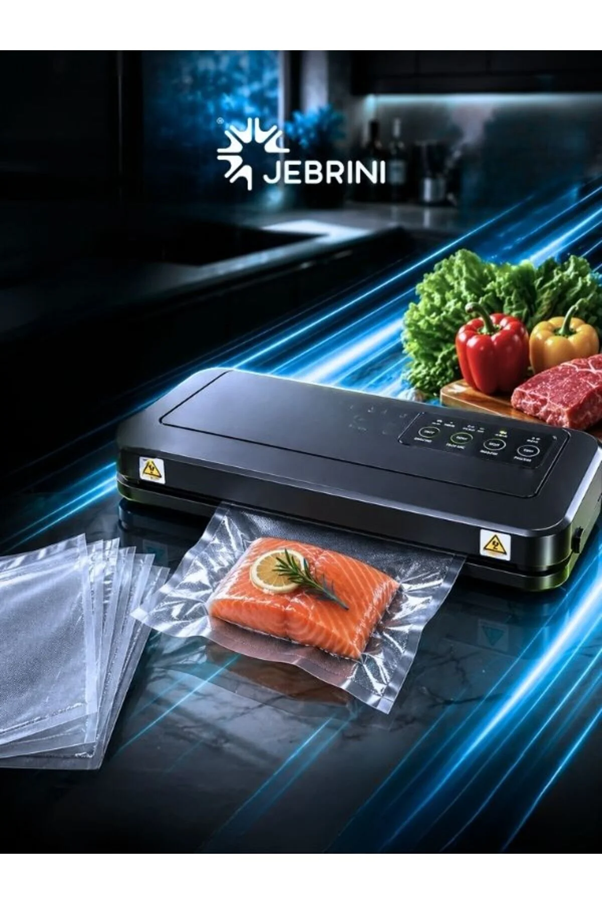 دستگاه وکیوم آب بندی و خانگی اتوماتیک غذای اقتصادی JMDZ 290A اورجینال jebrini makina