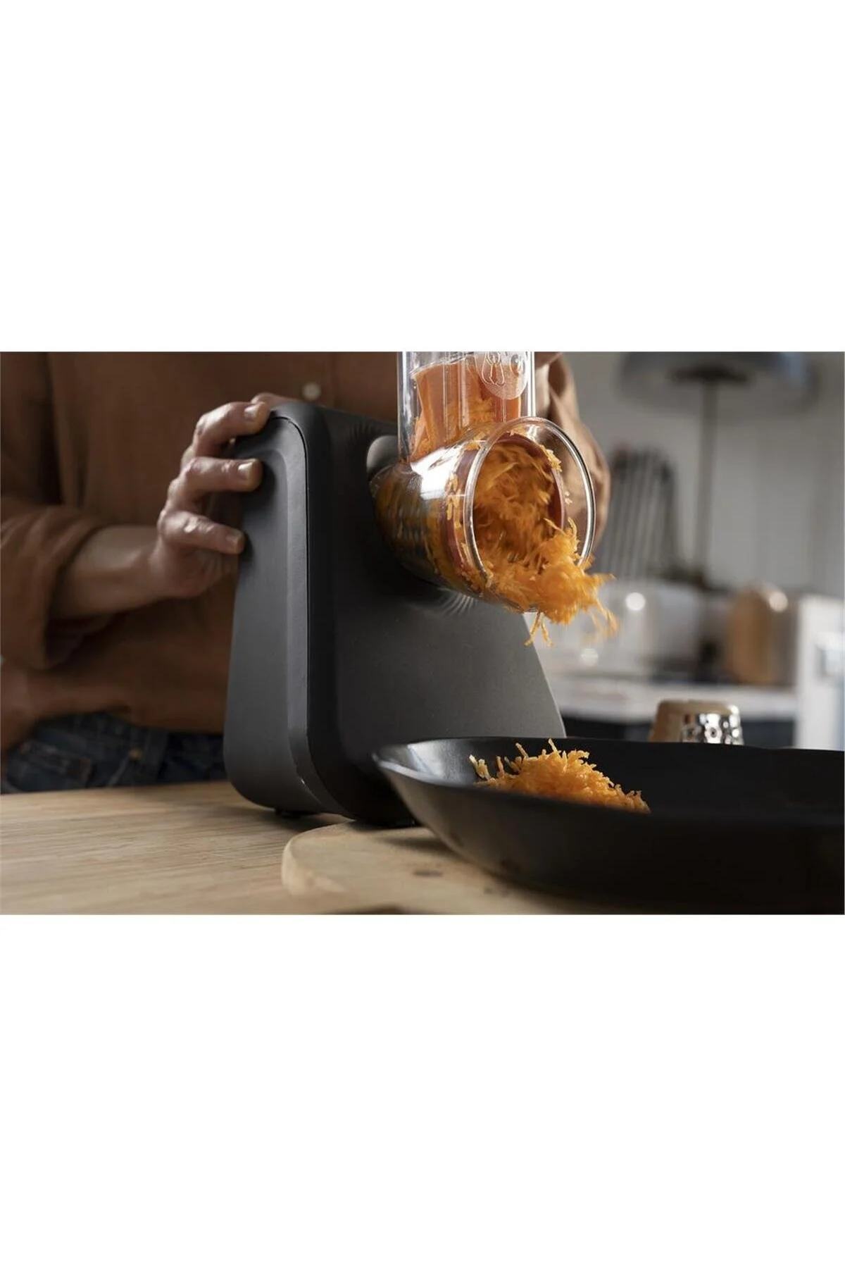 خردکن و غذا ساز مشکی رنده برقی 200 وات تفال TEFAL