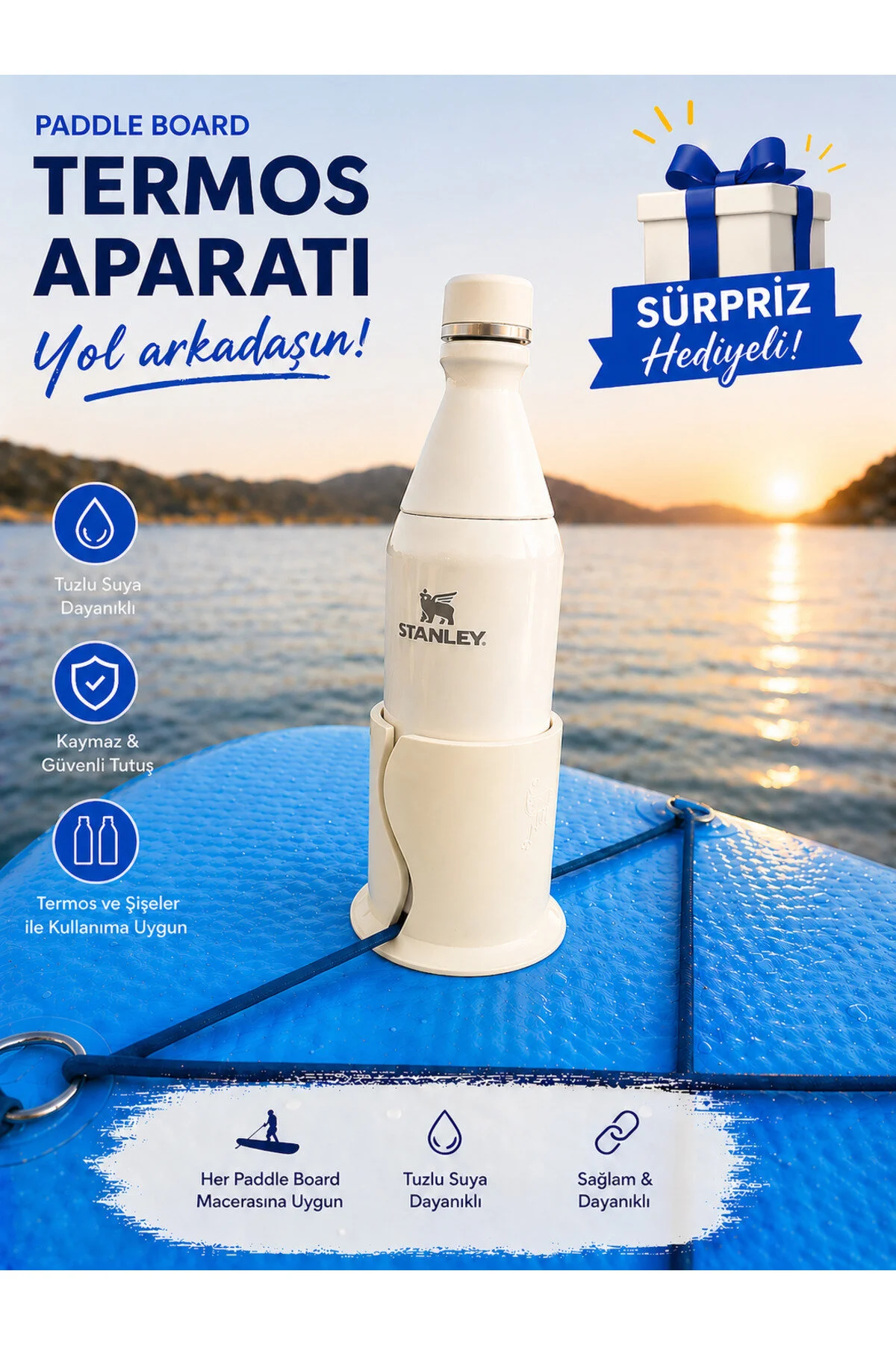 نگهدارنده لیوان ترموس مدل پدل بورد مدل Thermos Cup Holder