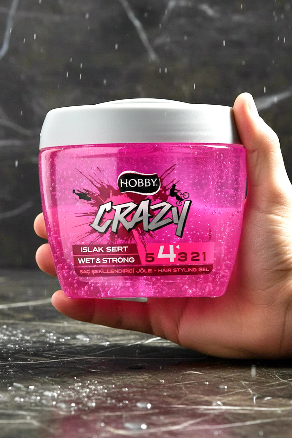 ژل موی Crazy Islak با حجم 700 میلی لیتر مناسب برای حالت دهی مو Hobby