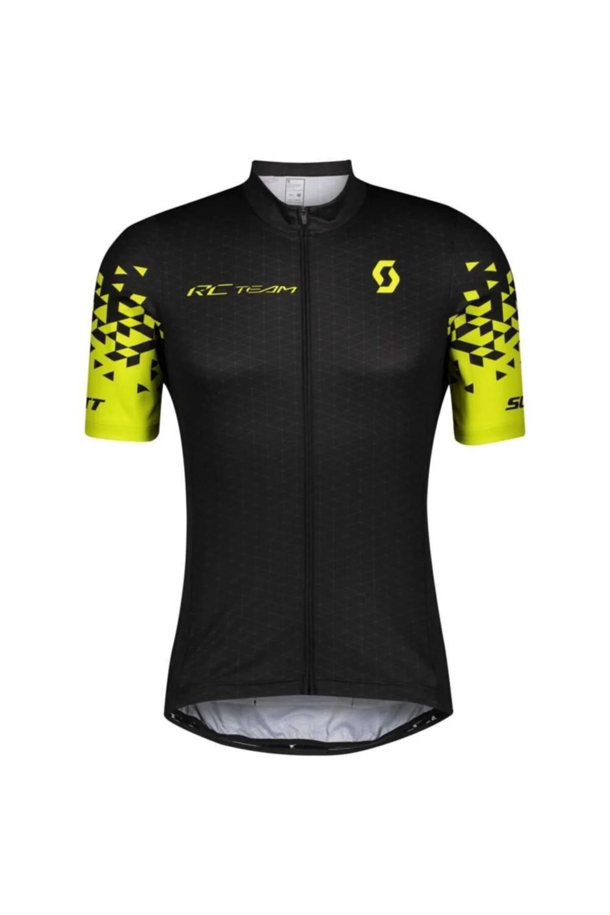دوچرخه مشکی سیاه Rc Team 10 آستین کوتاه گوگرد زرد رنگ اسکات SCOTT