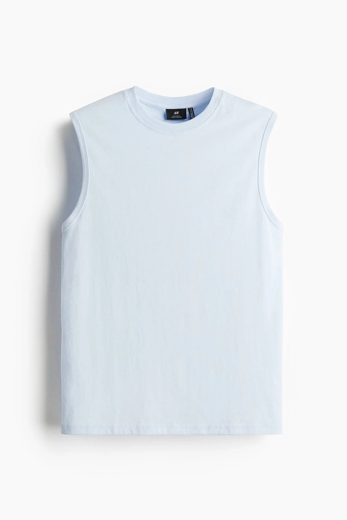 تی شرت مردانه COOLMAX به طور منظم و بدون آستین مناسب اچ اند ام اورجینال H&M
