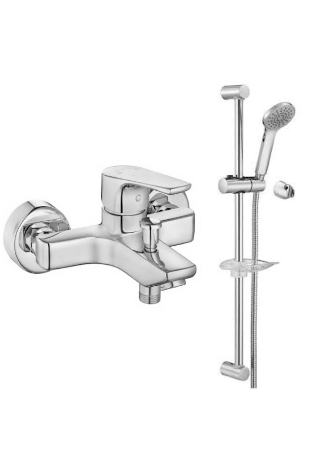 شیرآلات حمام NIOBE BATHER FAUCET 482+TEMA QUADRO HUSPREHEAD STUSH SET مجموعه 2 Eca