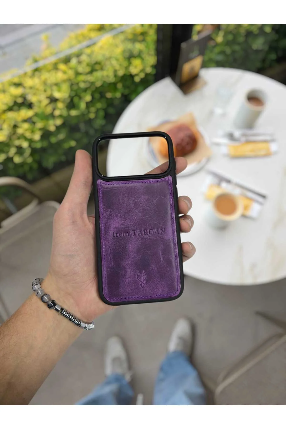 کاور و قاب گوشی شخصی سازی شده سیلیکونی چرمی طبیعی کاملاً سازگار IPHONE 17 PRO MAX برای زنانه مردانه Visso leather
