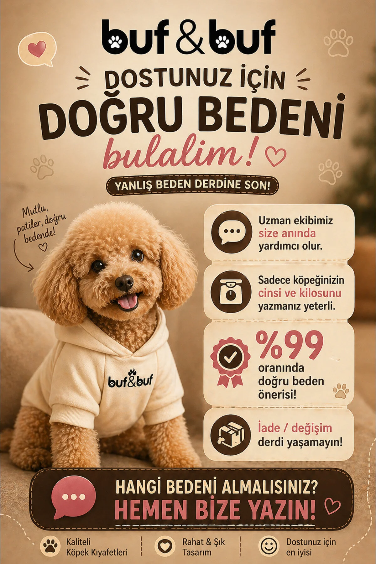 لباس سگ آسمان فیل پیراهن گربه نژاد کوچک اورجینال Buf &amp; Buf